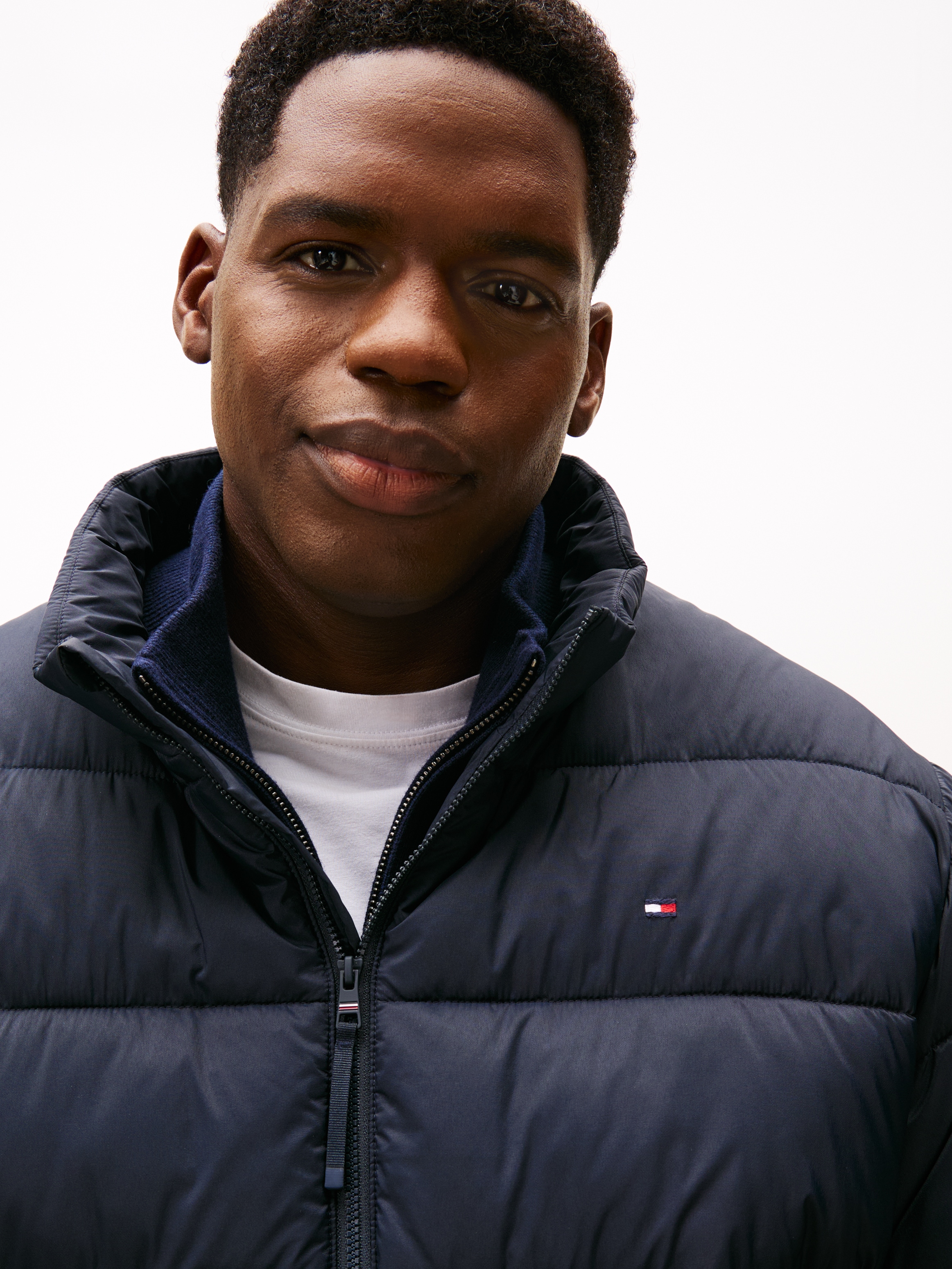 Tommy Hilfiger Big & Tall Steppjacke »STAND COLLAR JACKET«, ohne Kapuze, Winterjacke, Outdoorjacke, Steppjacke; Große Größen