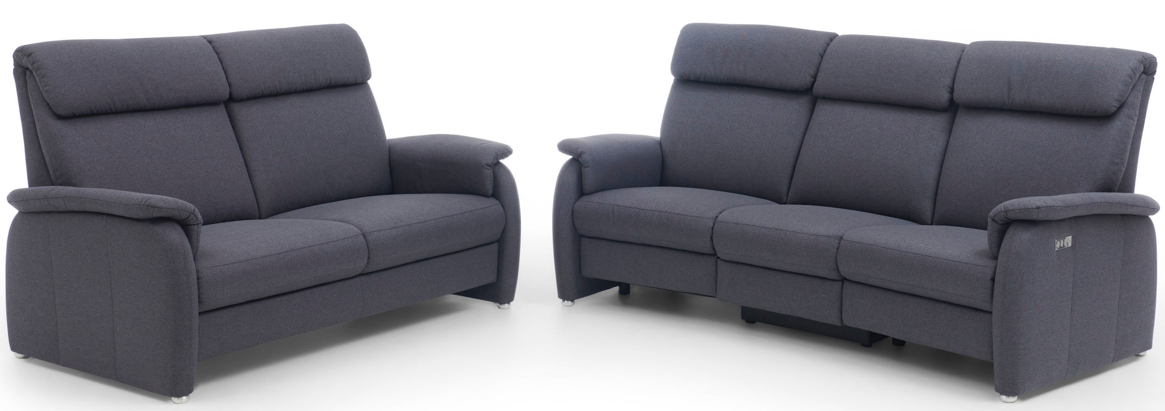 Home affaire 3-Sitzer »Turin mit Steckdose und USB-Port auch in Easy care-Bezug«, 2 x vollmotorische Relaxfunktion, herunterklappbarer Tisch