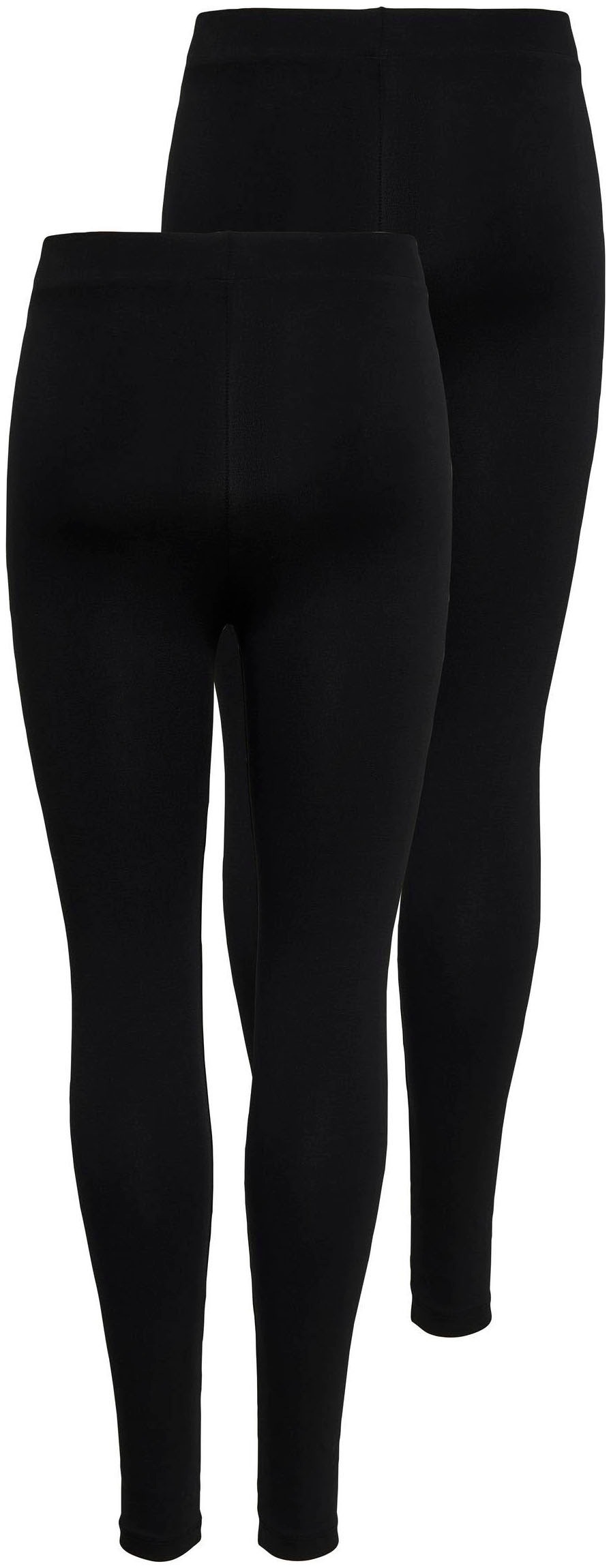 ONLY Leggings »ONLLIVE LOVE NEW LEGGING 2PACK NOOS«, (Packung, 2er-Pack)
