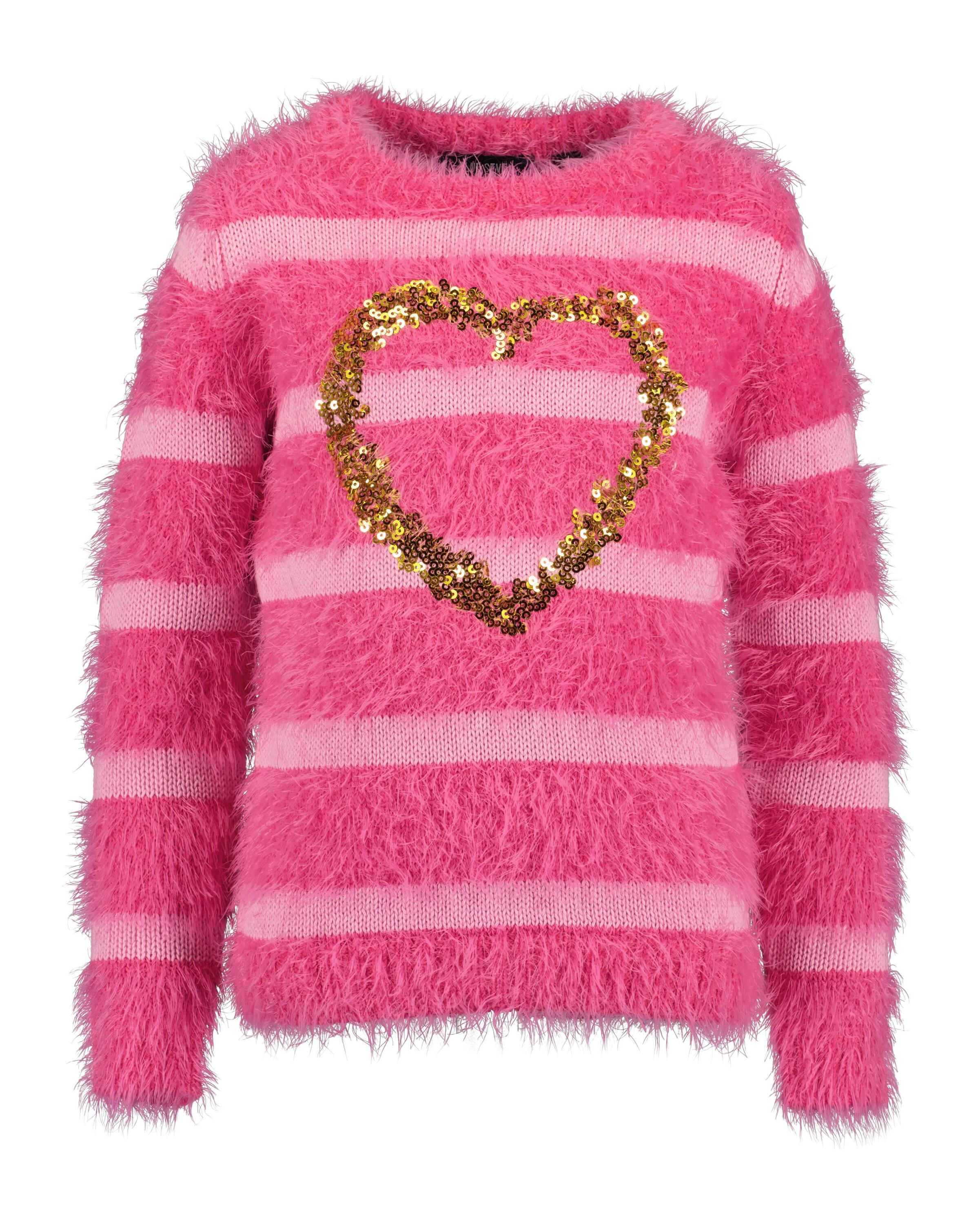 Blue Seven Mädchen Strickpullover »Federgarn Pullover« 1 Stk. tlg. in pink, Größe 128