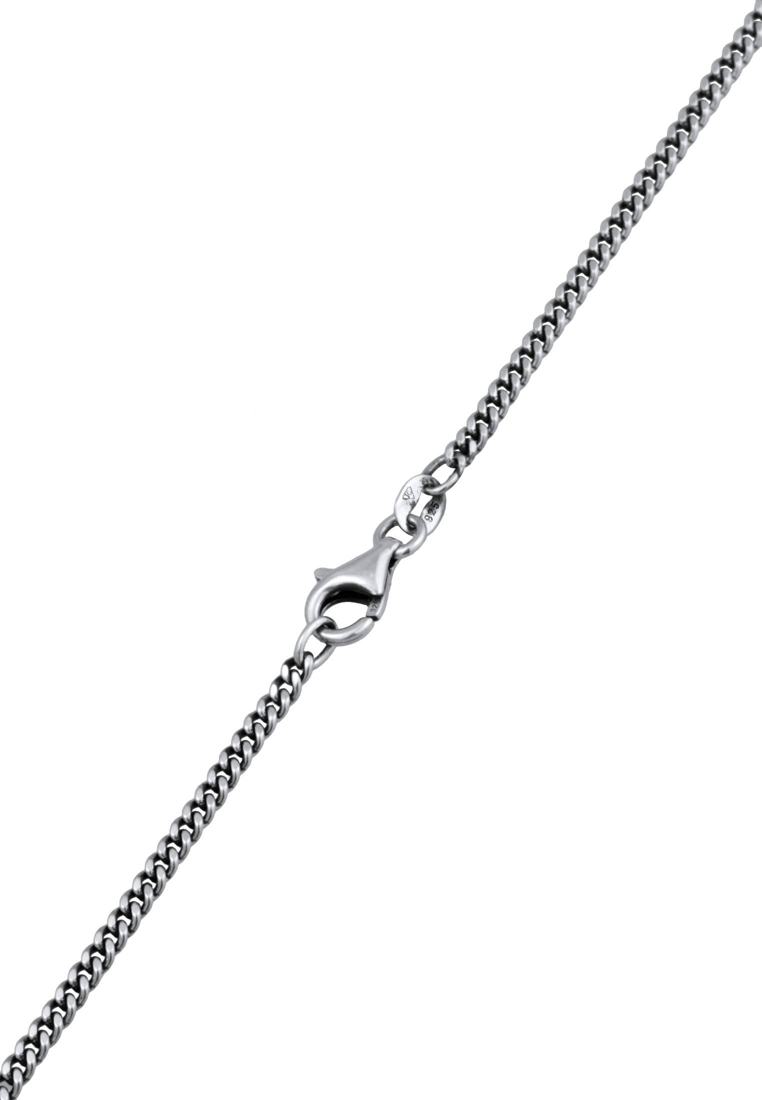 HAZE & GLORY Kette mit Anhänger »Halskette Quadrat Quarz 925 Sterling Silber«
