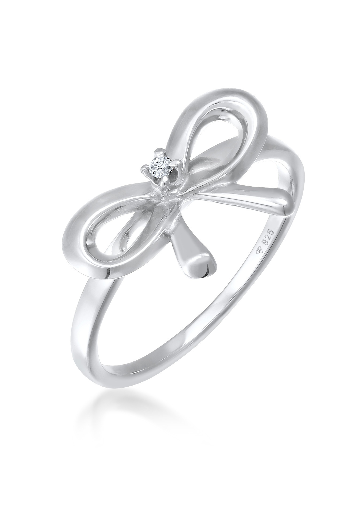 Trauring »Ring Schleife Diamant 0.015 ct. 925 Silber«