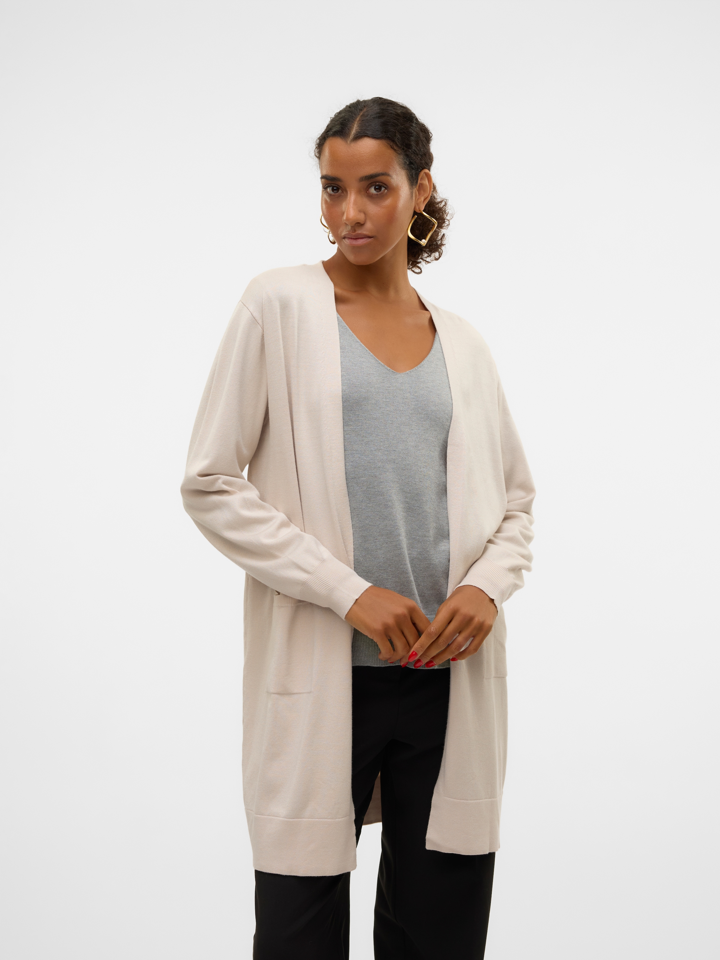 Vero Moda Longstrickjacke »VMSILJE LS OPEN CARDIGAN GA NOOS«