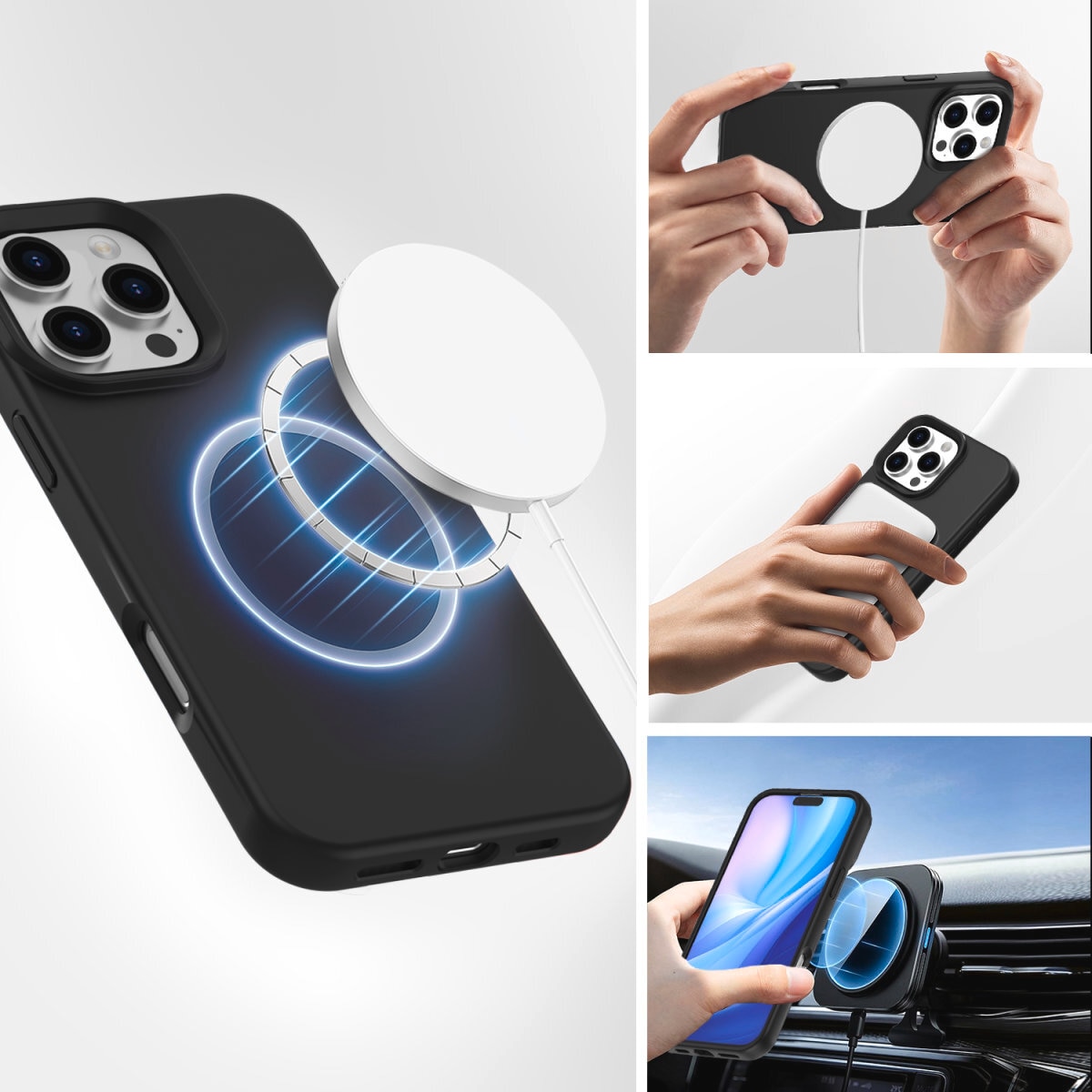 4smarts Handyhülle »Silikon Case Cupertino für Apple iPhone 16 Pro«, Backcover, Schutzhülle, Handyschutzhülle, Case, Schutzcase, stoßfest