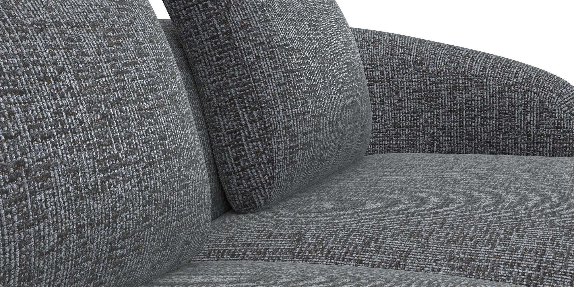 FLEXLUX Wohnlandschaft »Torino, rund, L-Form, Sofa-Ecke mit Recamiere, Longchair-Sofa«, Modernes, organisches Sofa-Design, Kaltschaum, Wellenunterfederung