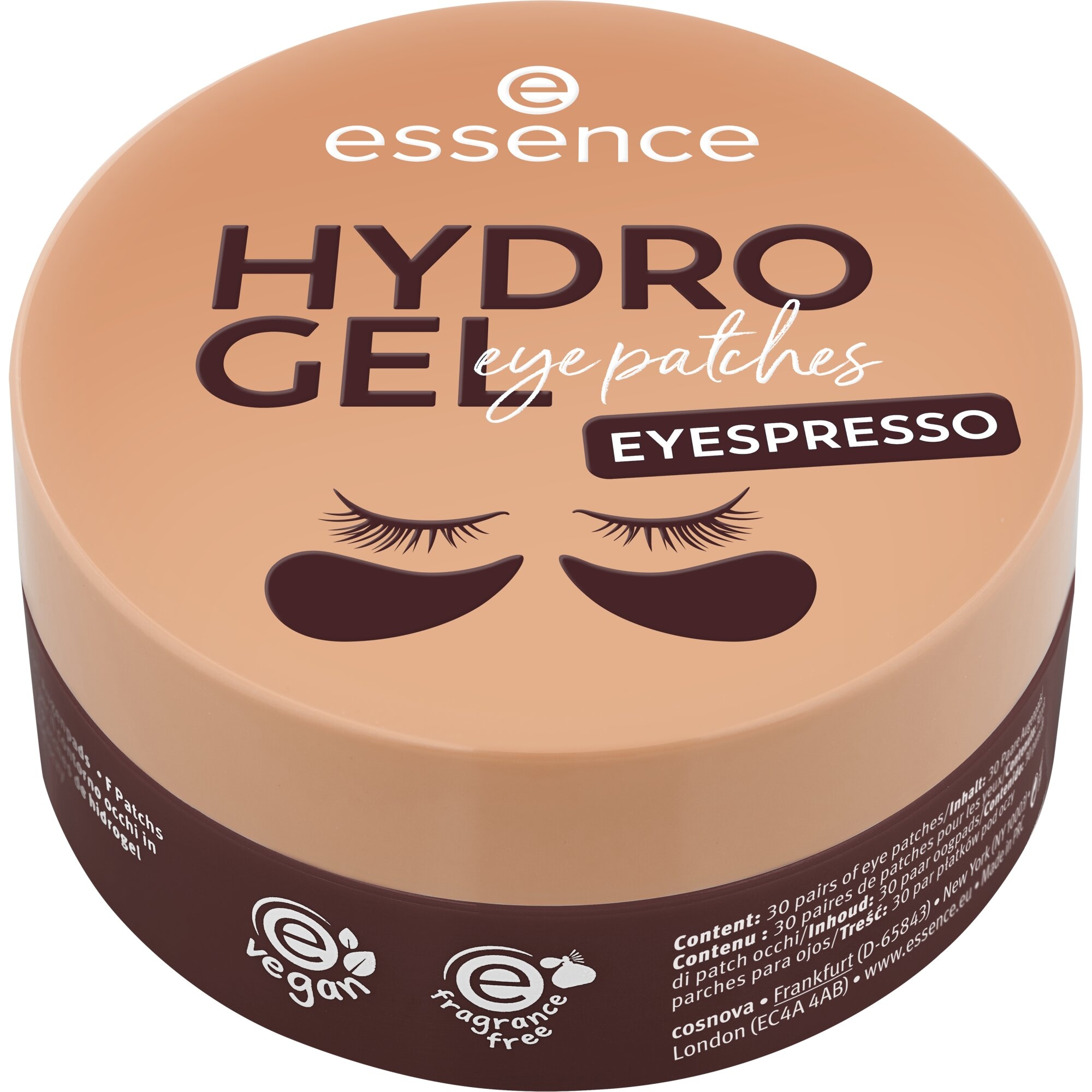 Essence Augenpflege-Set »HYDRO GEL eye patches EYESPRESSO 30 Pairs«, (Set, 3 tlg.), 3-tlg., erfrischend, versorgend