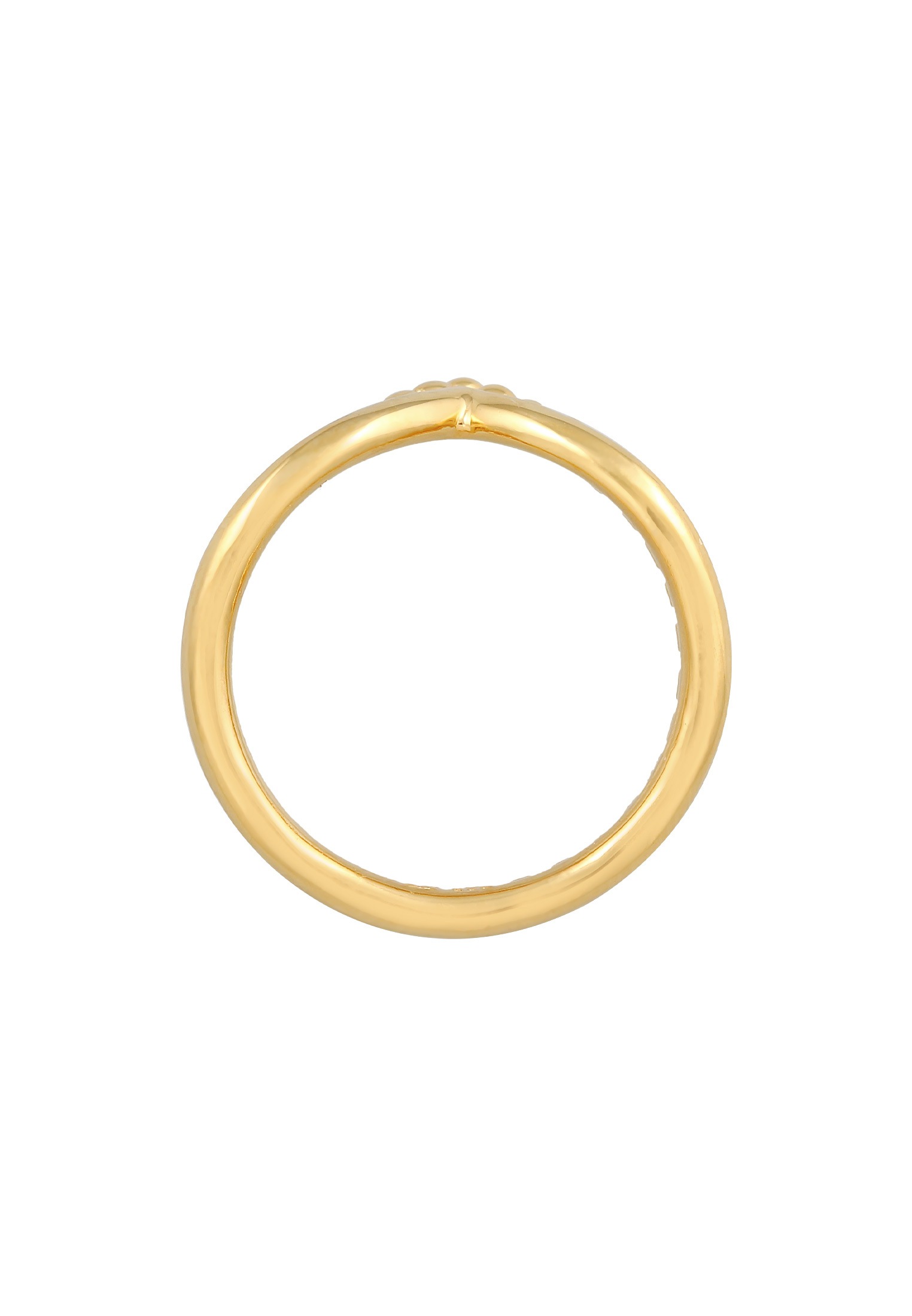 Elli Silberring »Ring Kugel Design V-Form Stacking 925 Silber«