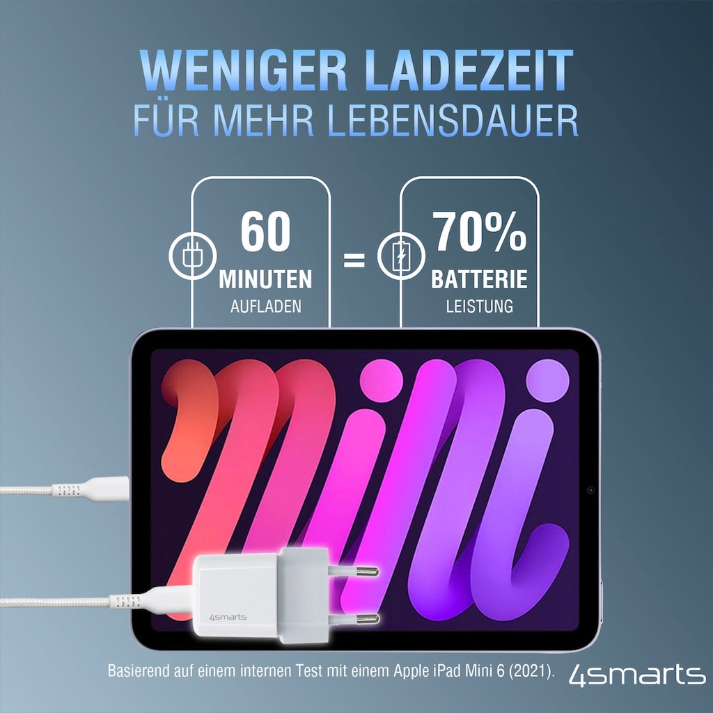 4smarts USB-Ladegerät »Netzladegerät VoltPlug PD 30W - MINI USB-C 1,5m«