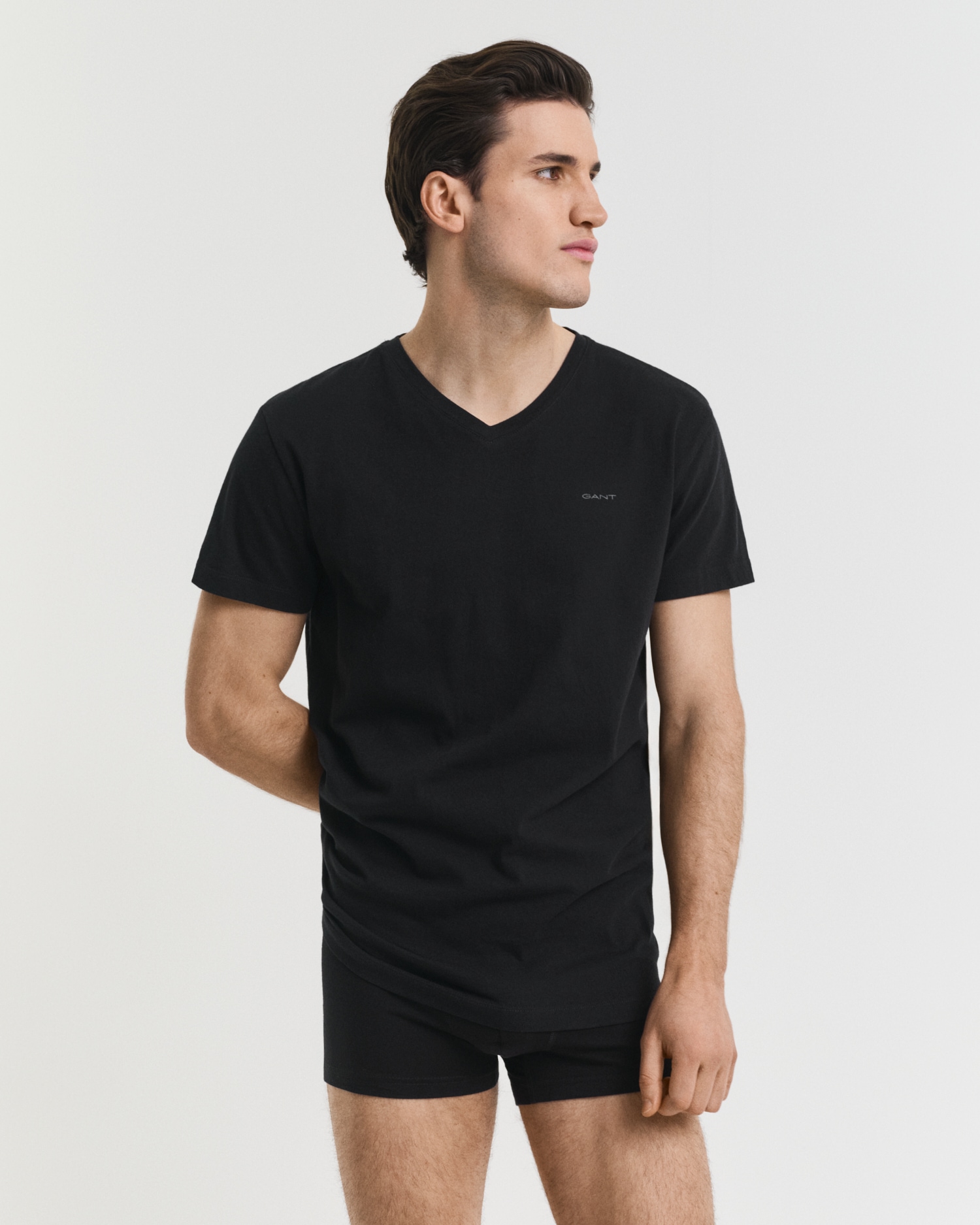 Gant Kurzarmshirt »V-NECK T-SHIRT 2-PACK«, Mit V-Ausschnitt