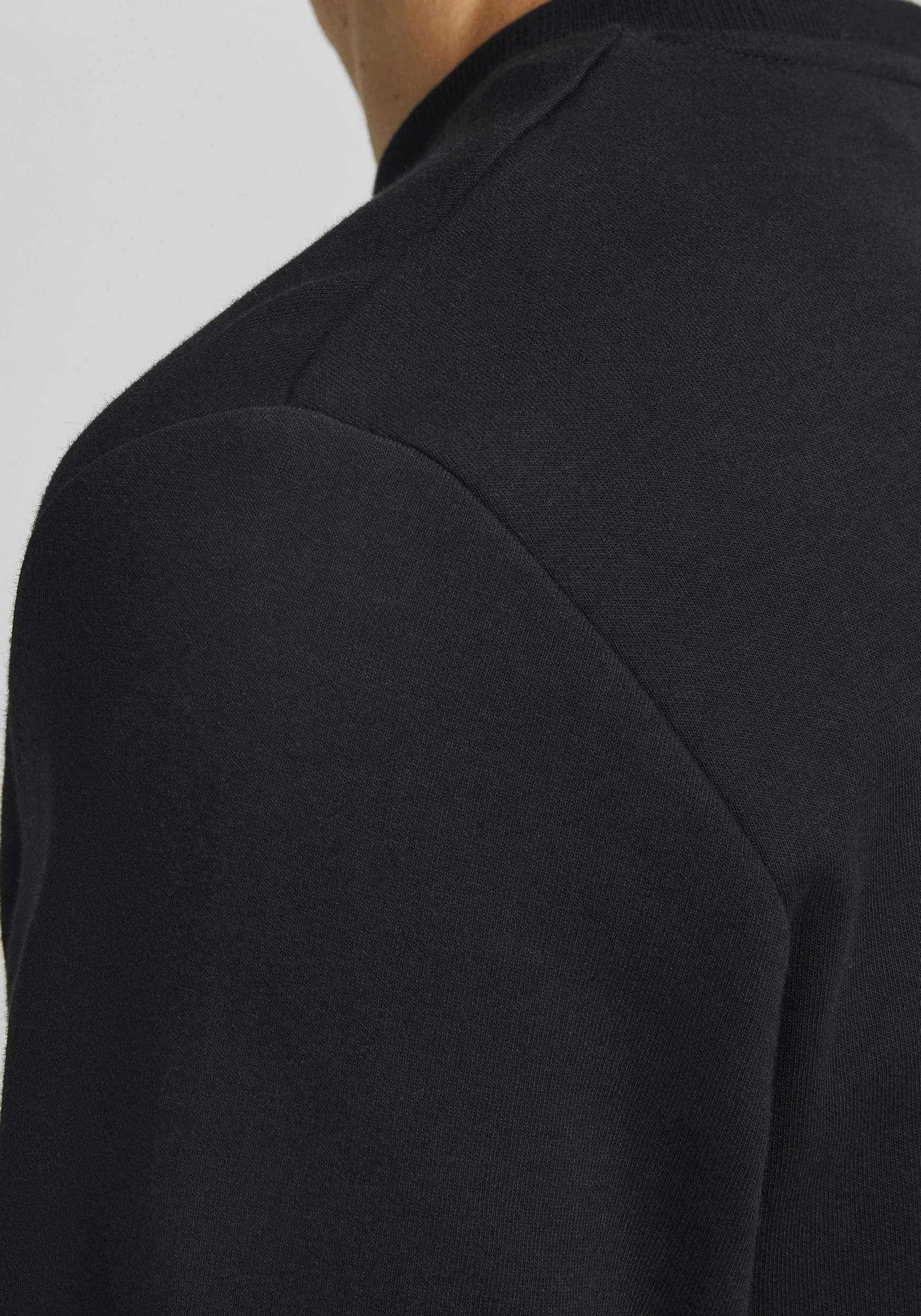 Jack & Jones Sweatshirt »JJEBASIC mit Flaglabel und weicher Baumwollmischung«, unifarben, modisch, regular fit, Baumwolle, Rundhals
