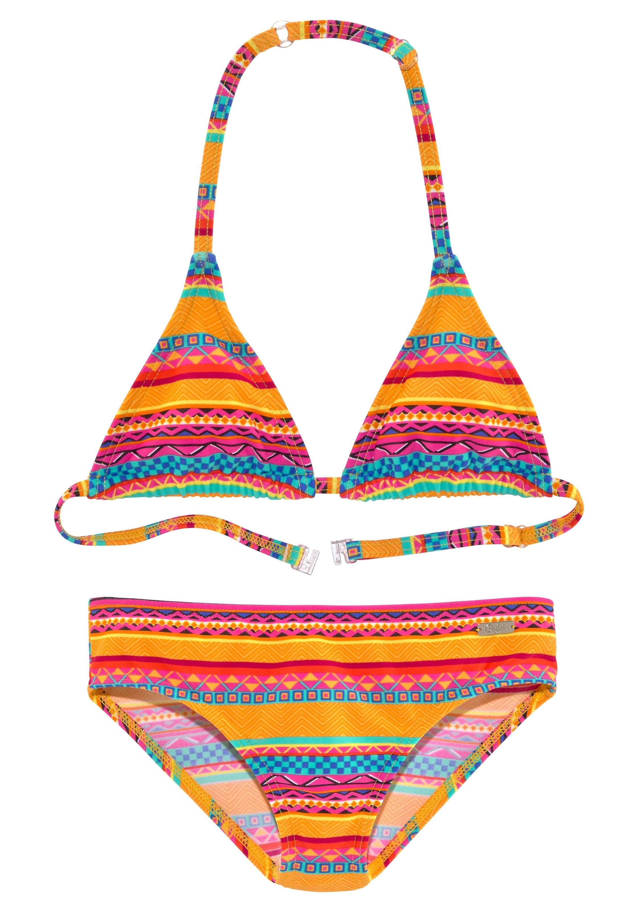 Triangel-Bikini »Lux Kids«, mit abstraktem Druck