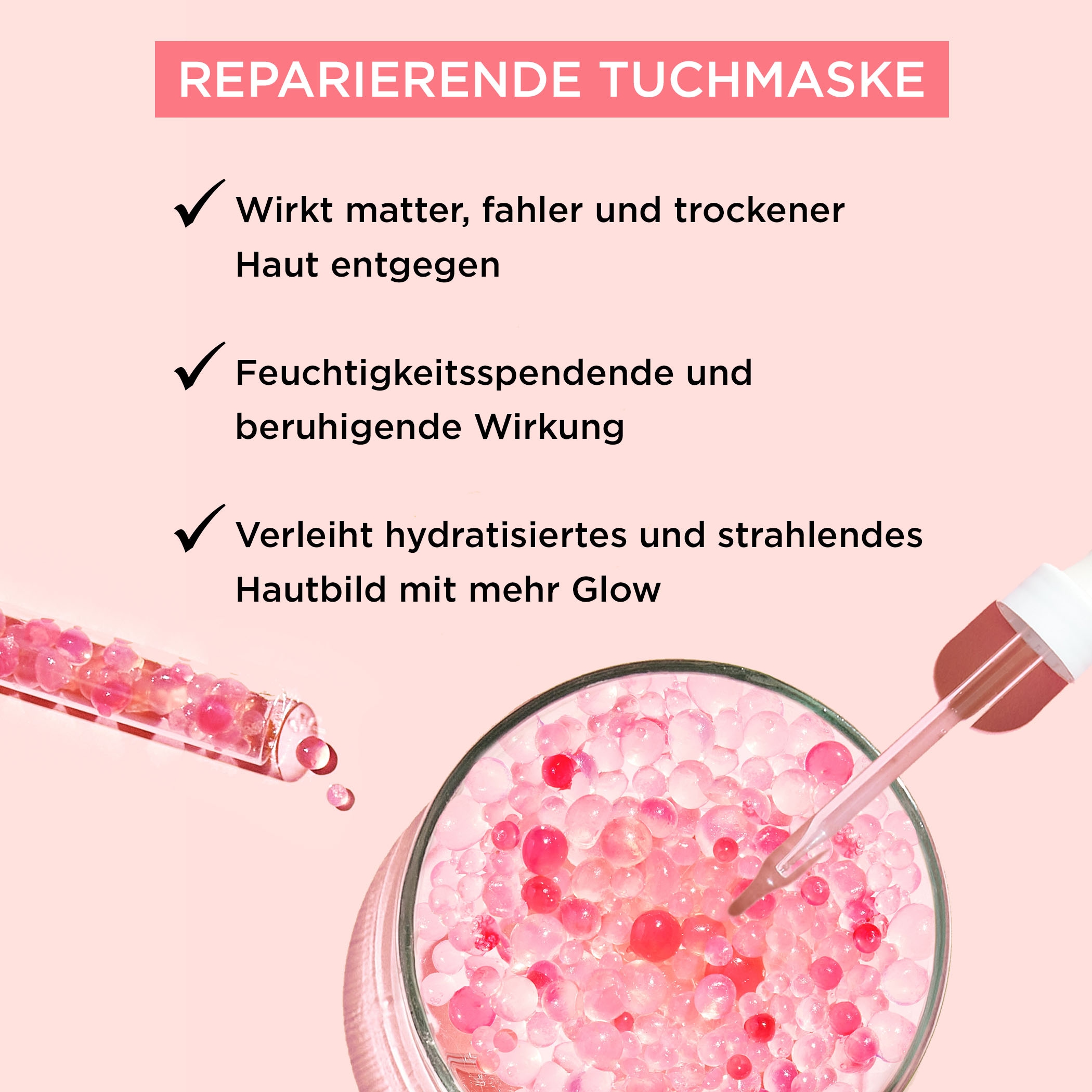 GARNIER Tuchmaske »Garnier SkinActive Reparierende Tuchmaske«