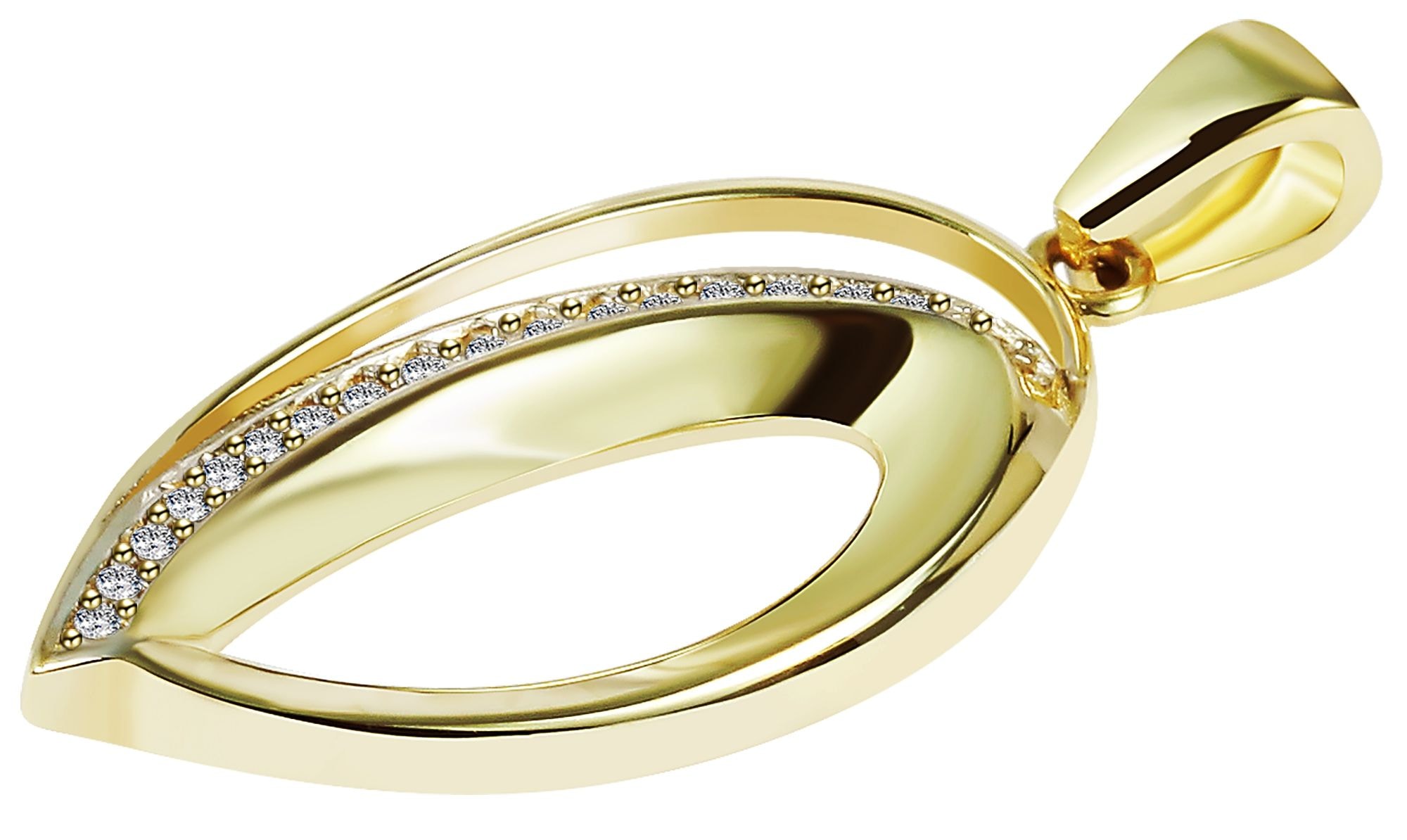 Adelia´s Kettenanhänger »Damen Anhänger aus 333 Gold mit Zirkonia«