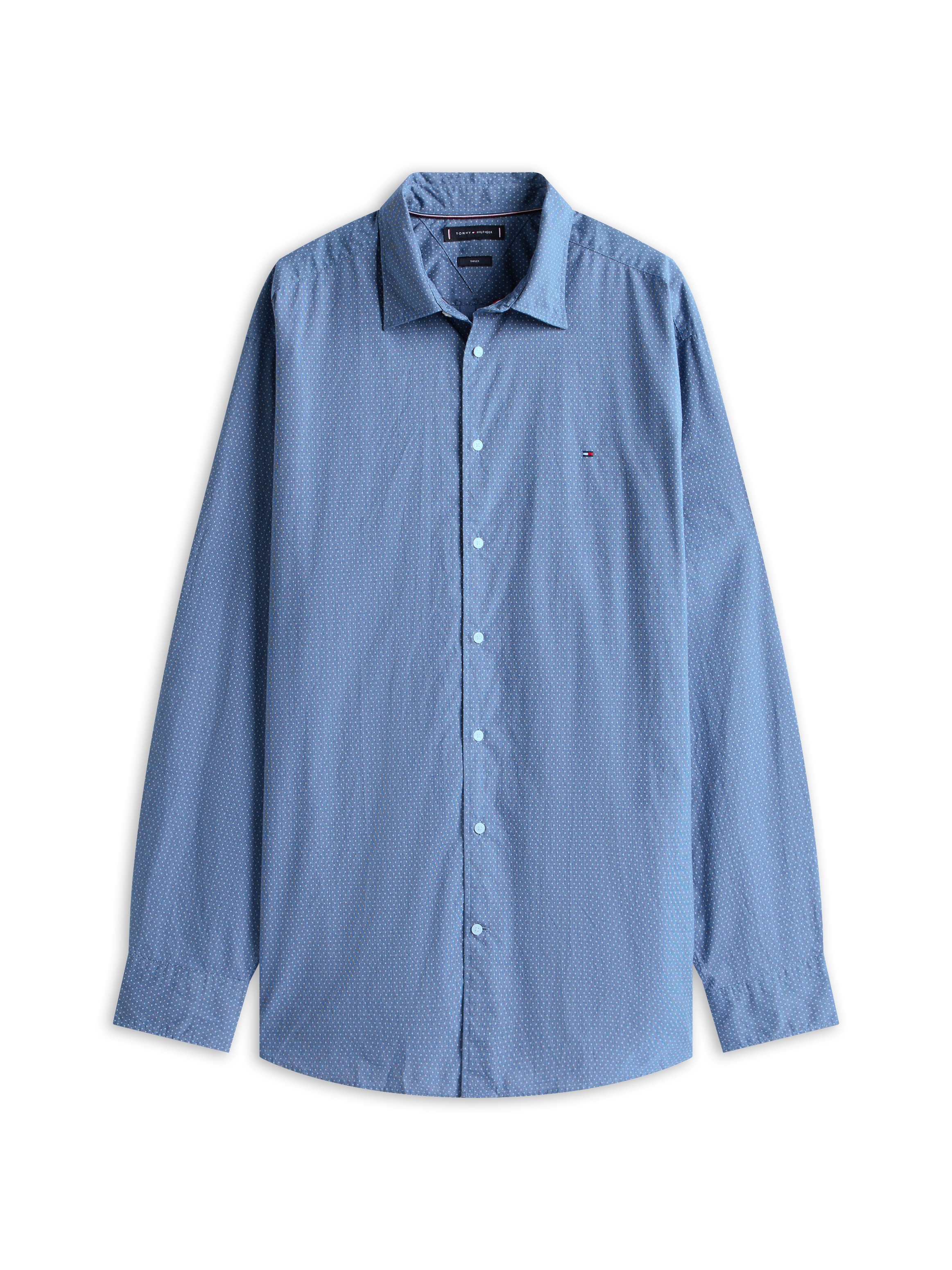 Tommy Hilfiger Big & Tall Langarmhemd »BT-FLEX POPLIN MINI PNT RF SRT-B«, Große Größen