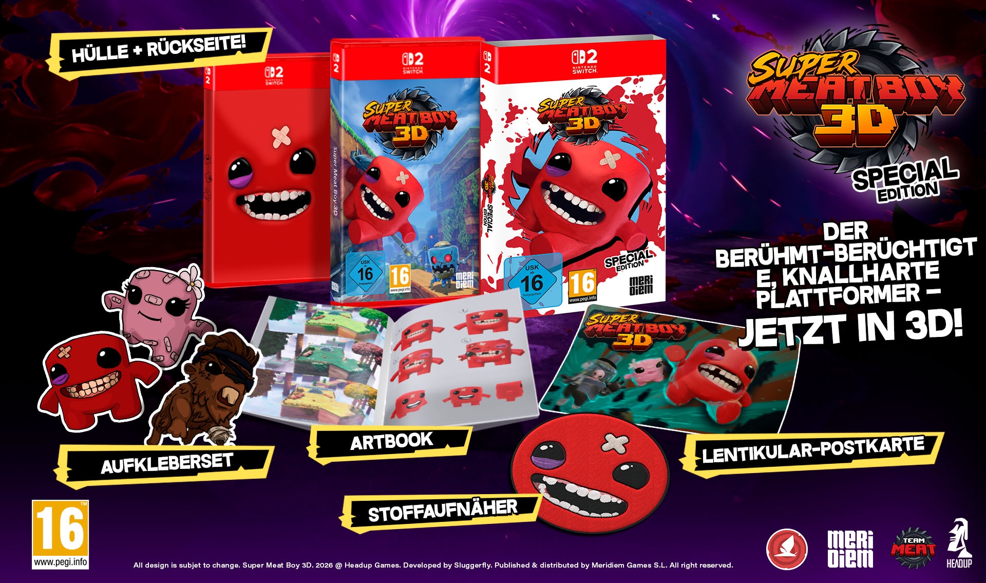 MERIDIEM GAMES Spielesoftware »Super Meat Boy 3D Special Edition« Nintendo Switch 2