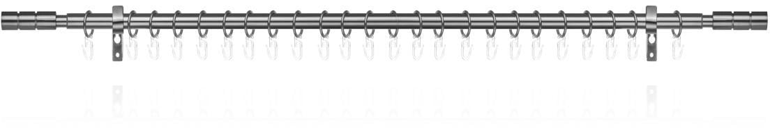 LICHTBLICK ORIGINAL Gardinenstange »Gardinenstange Zylinder, 20 mm, ausziehbar, 1 läufig 130 - 240 cm« Ø 20 mm 1 läufig-läufig ausziehbar Einläufige Vorhangstange mit Ringen für Gardinen und Stores.
