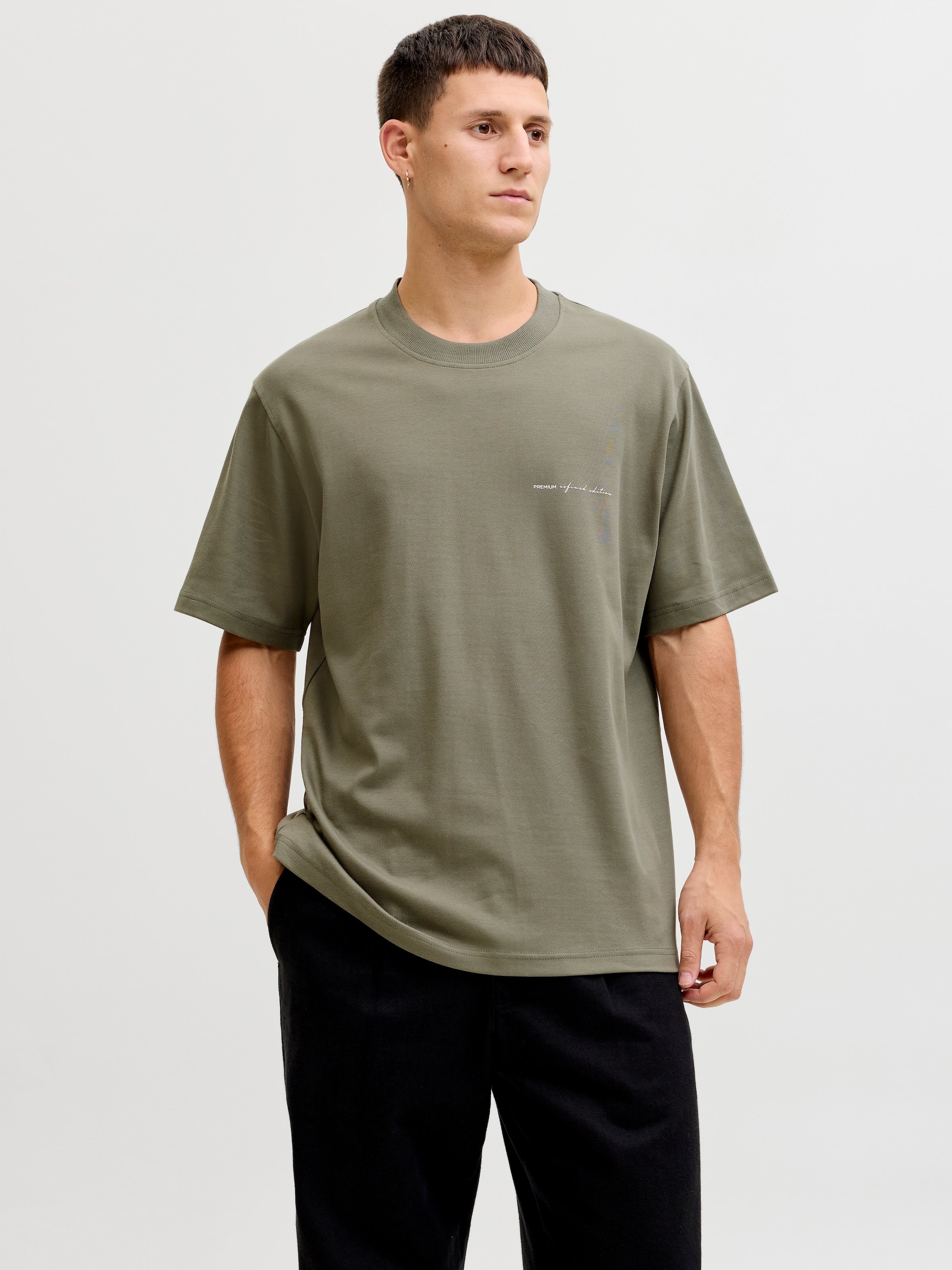 Jack & Jones T-Shirt »JPRBLAOWEN SS BRANDING TEE SN« Baumwollmischung, relaxed fit