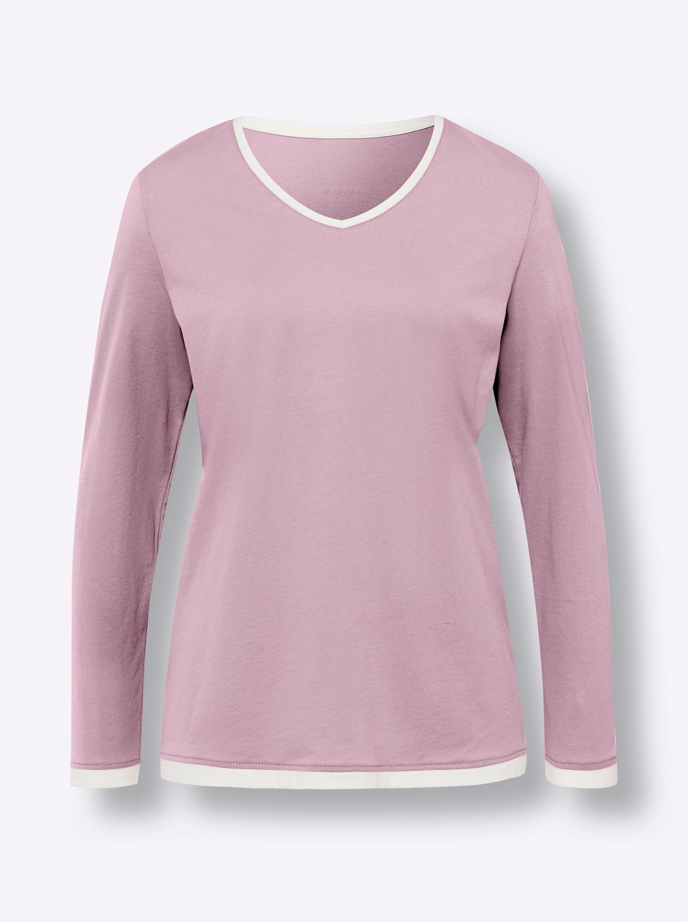Classic Basics Langarmshirt »V-Shirt«, (1 tlg.)