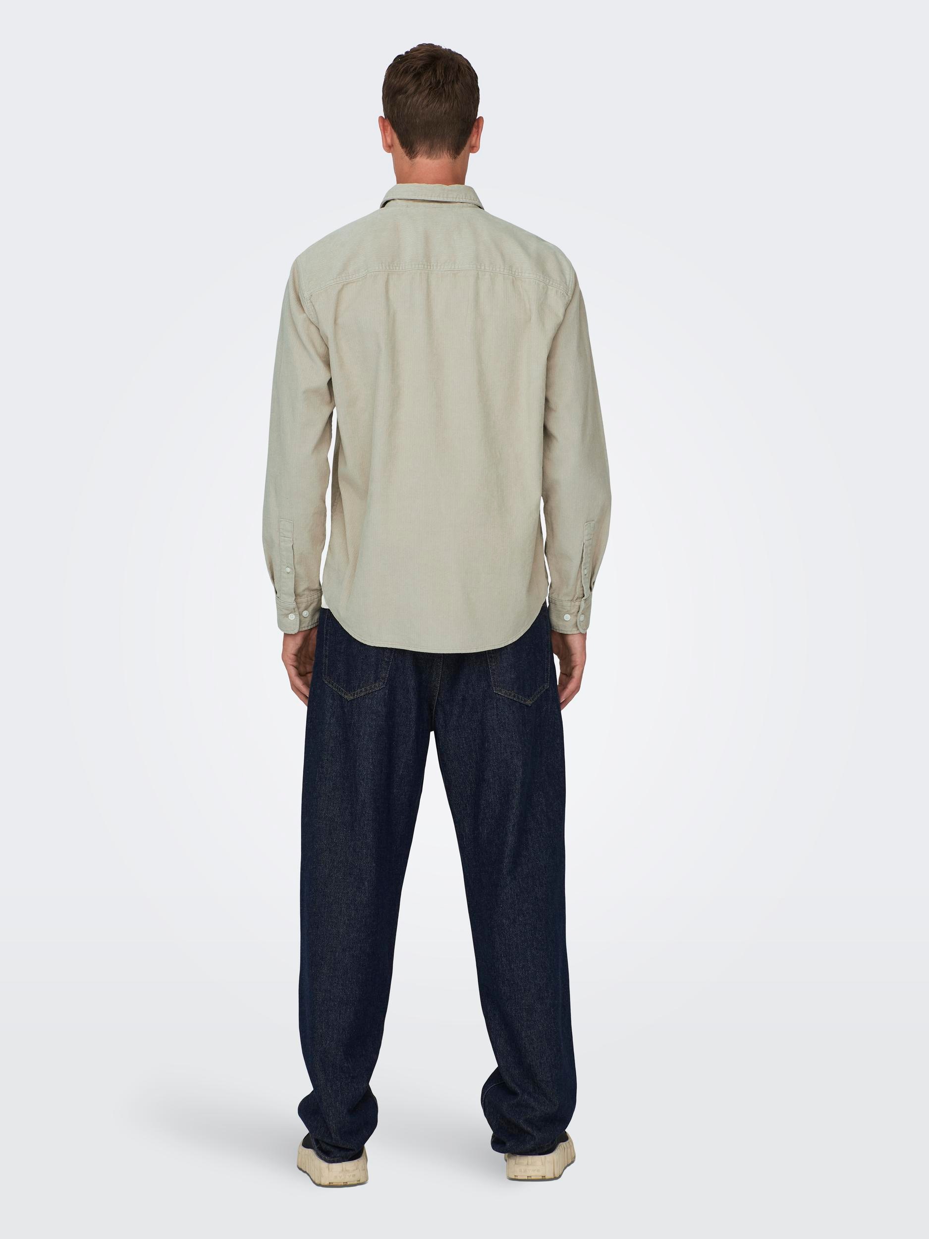 ONLY & SONS Langarmhemd »OS ONSALP RLX 2PKT WASHD COR«
