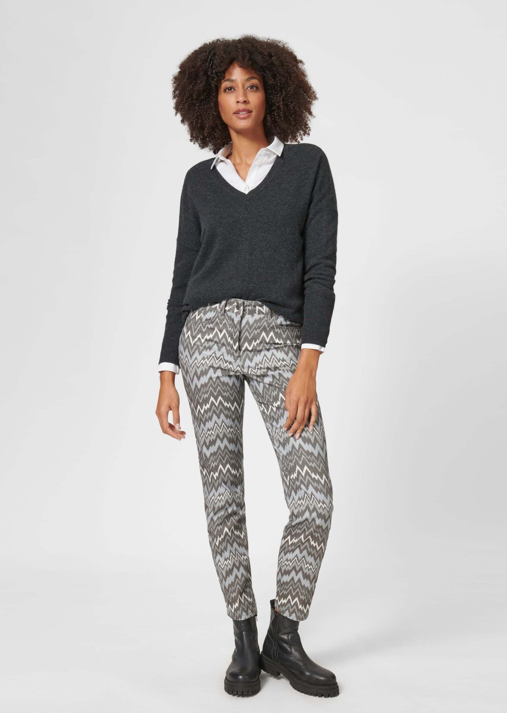 MADELEINE Regular-fit-Jeans »Jeans Bedruckte 5-Pocket-Jeans«