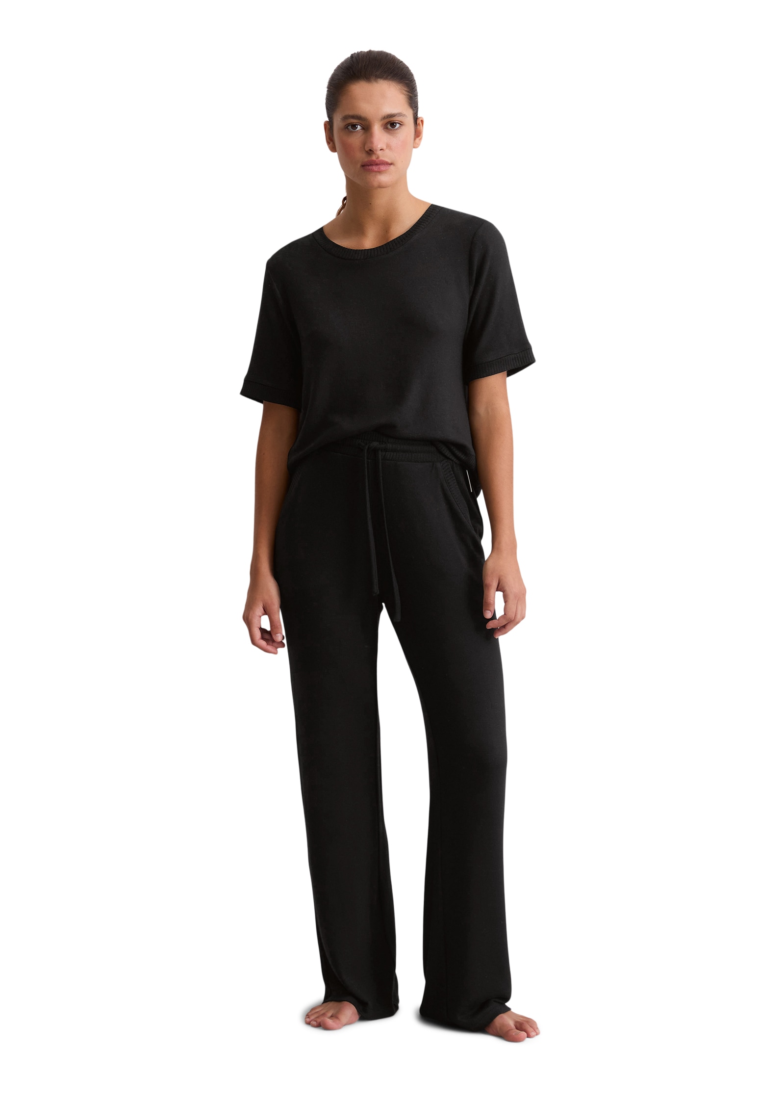 Marc O'Polo Loungehose »Soft Knit«, weich, Modalmix, seitliche Taschen, Bindeband, straight-fit