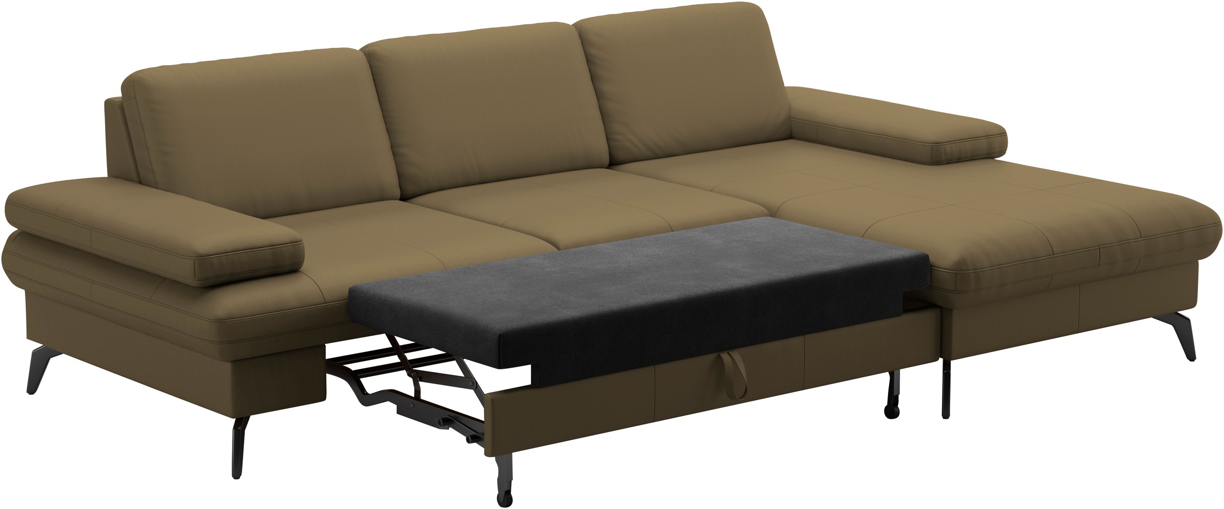 sit&more Ecksofa »Morris L-Form, inkl. Sitztiefenverstellung«, wahlweise mit Armteilverstellung, Bettfunktion & Bettkasten