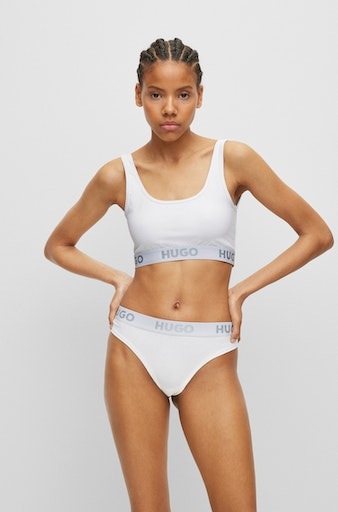HUGO Underwear Bralette-BH »BRALETTE SPORTY LOGO«, mit elastischem Bund