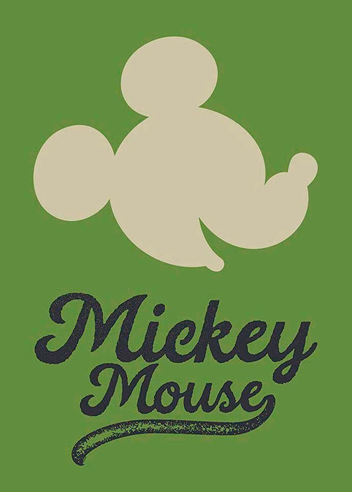 Komar Bild »Mickey Mouse Green Head«, Disney, (1 St.), Wandbild zur Dekoration im Kinderzimmer - ohne Rahmen
