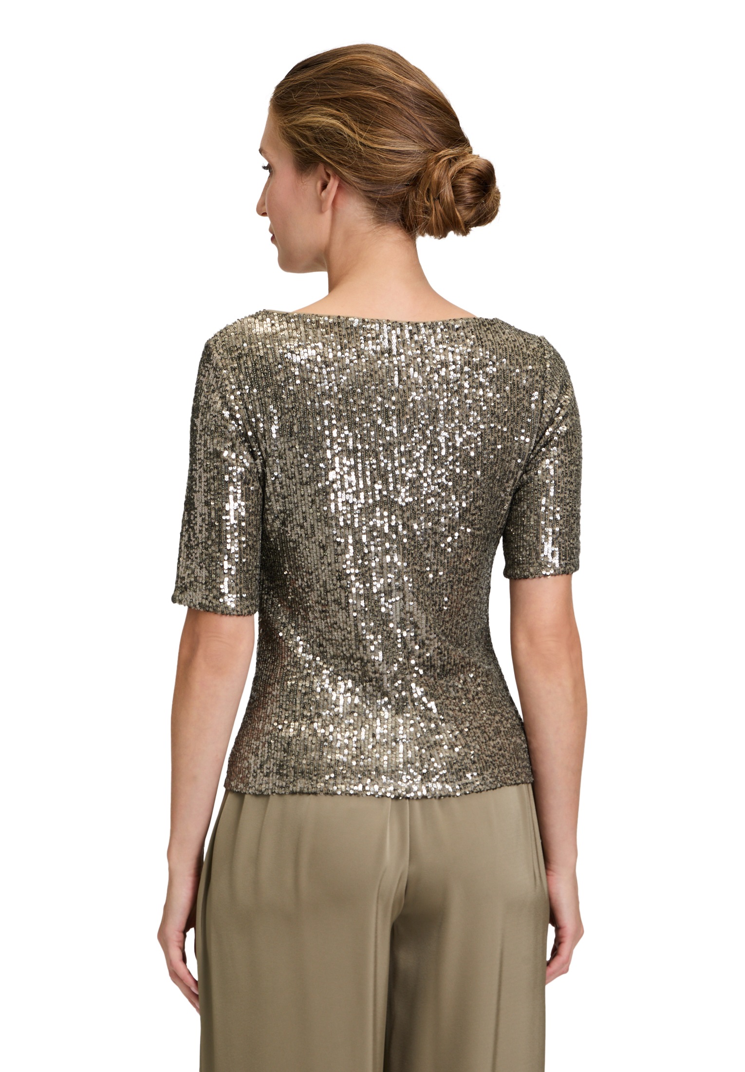 Vera Mont T-Shirt »Pailletten-Top mit Glanzeffekt«