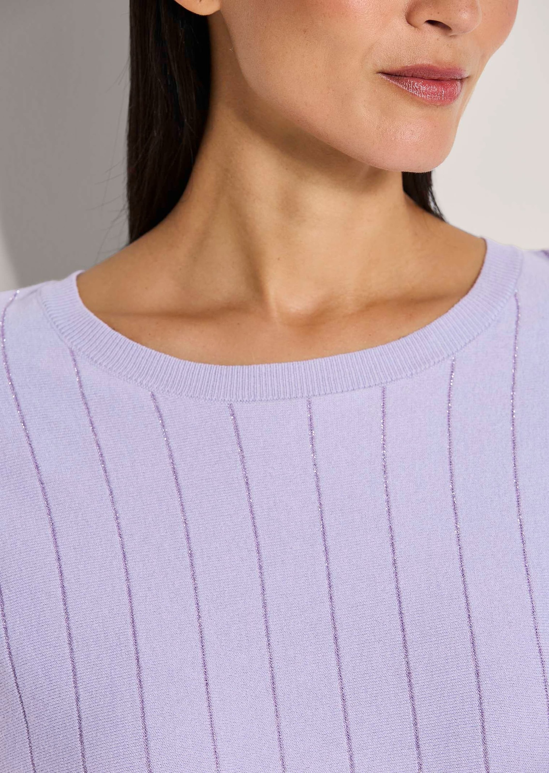 MADELEINE Longpullover »Pullover Oversize-Pullover mit Glanz-Effekt«