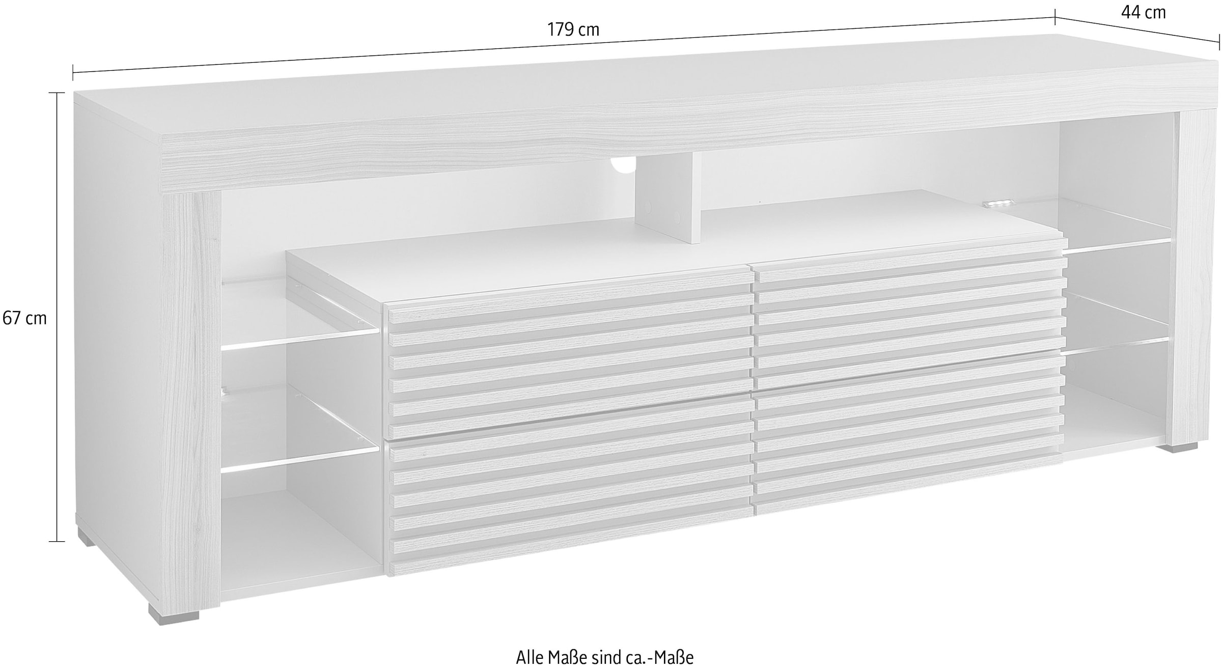 Stolkom TV-Schrank »Goal TV Lowboard, B/H/T 179x67x 44 cm« 1 Stk. tlg. %RESET$