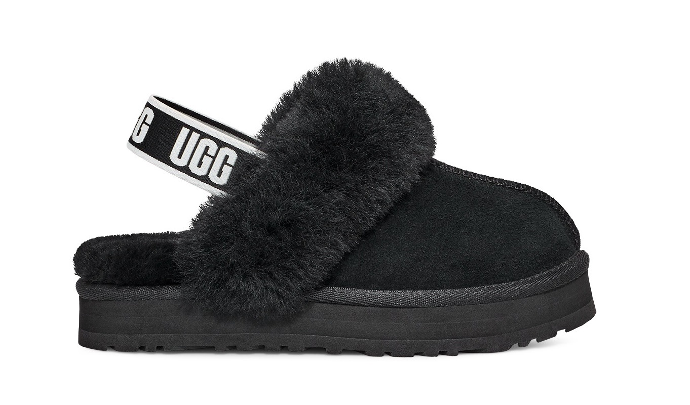 UGG Hausschuh »Funkette«, Plateau Clog, Mule, Hausschuh mit elastischem Fersen-Strap