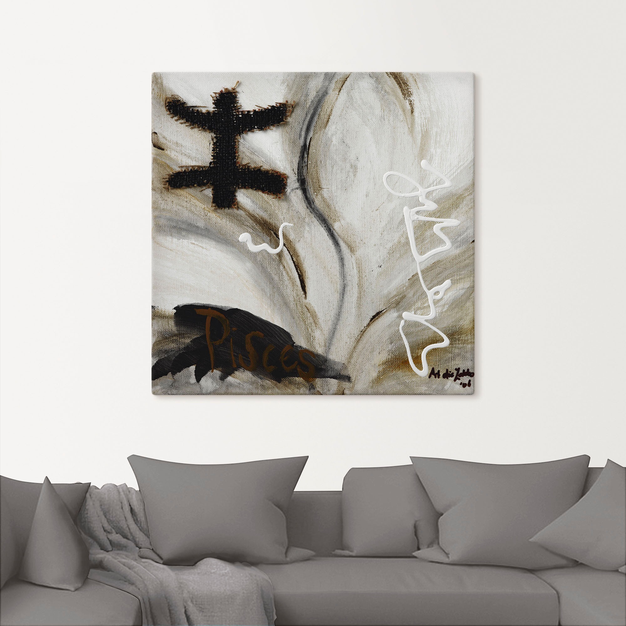 Artland Wandbild »Fische«, Sternzeichen, (1 St.), als Leinwandbild in verschied. Größen