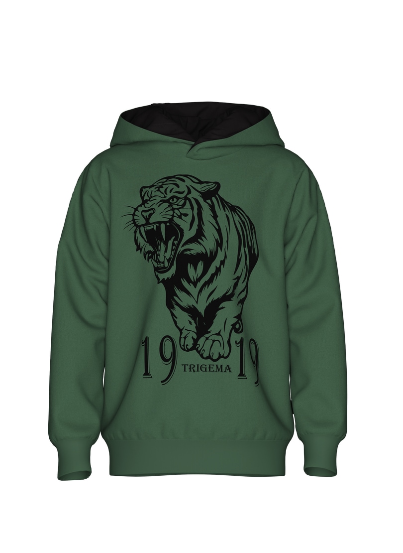 Trigema Kapuzensweatshirt »TRIGEMA Hoodie mit großem Tiger-Printmotiv«