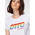 OTTO T-Shirt »OTTO Logo Regenbogen Pride Edition«, aus zertifizierter Bio-Baumwolle mit LOGO-Druck