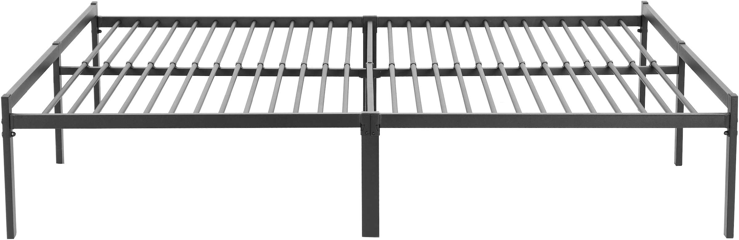 INOSIGN Metallbett »LIST Bett Bettgestell Bettrahmen Einzelbett Doppelbett«, (Stahlbett schwarz in TOP Qualität und 4 Breiten), Bett mit 26 Lattenroste zum Schutz der Matratze Bestseller