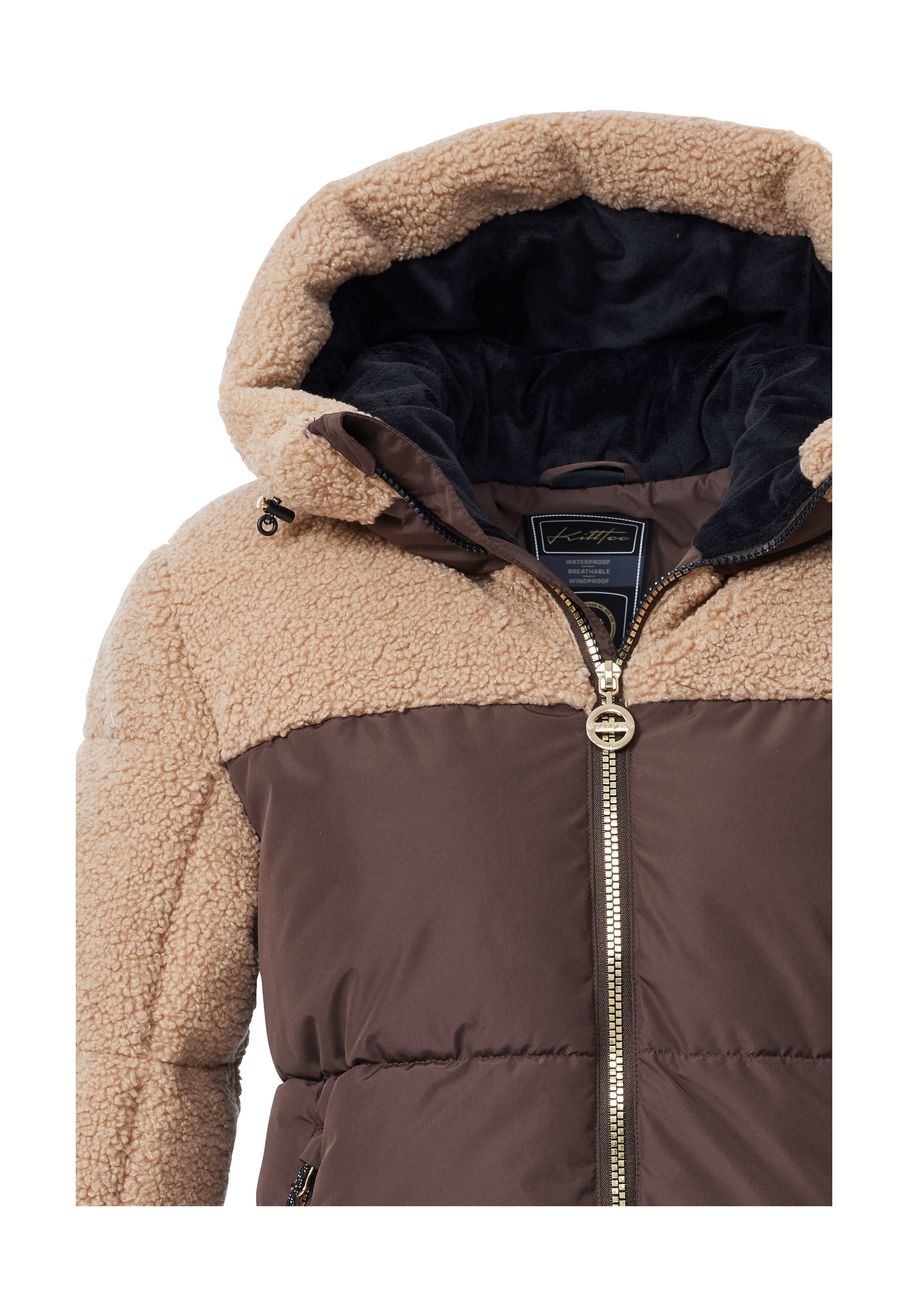 Killtec Skijacke »KSW 111 WMN SKI QLTD JCKT« Damen Ski-Steppjacke mit Glitzerstreifen und abnehmbaren Schneefang
