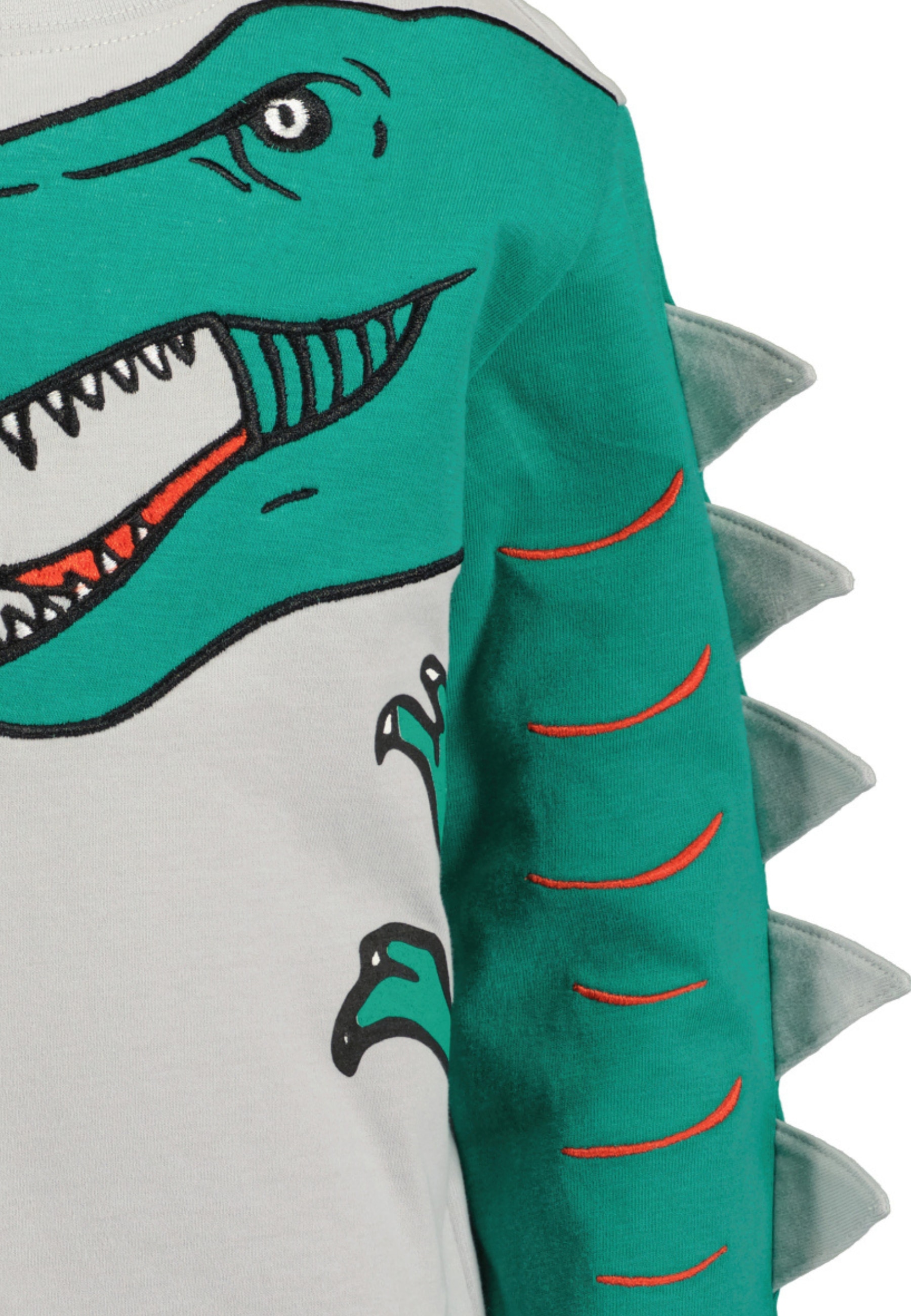 Blue Seven Langarmshirt, mit außergewöhnlichem, hochwertigen Dino-Motiv