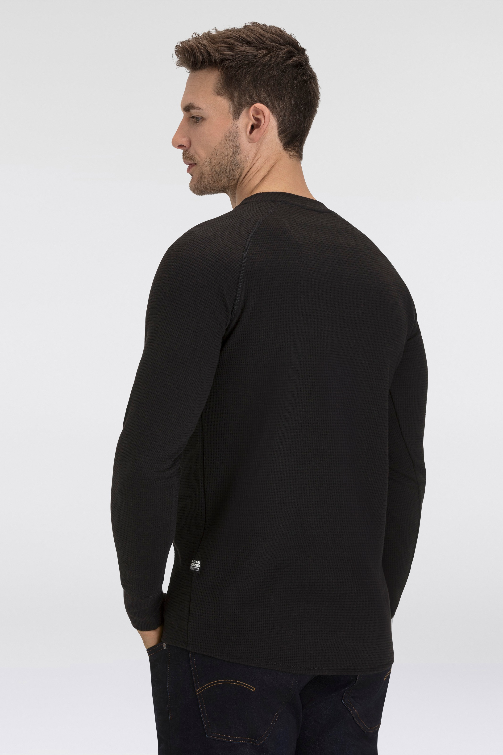 G-STAR Sweater »Jirgi«, mit Label-Detail auf der Brust