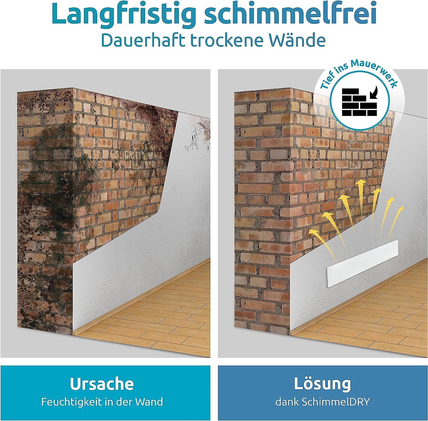 Schimmel Dry Infrarotheizung »Schimmel Dry M1«, Basismodul, trocknet Wandflächen mit wärmender Infrarotstrahlung