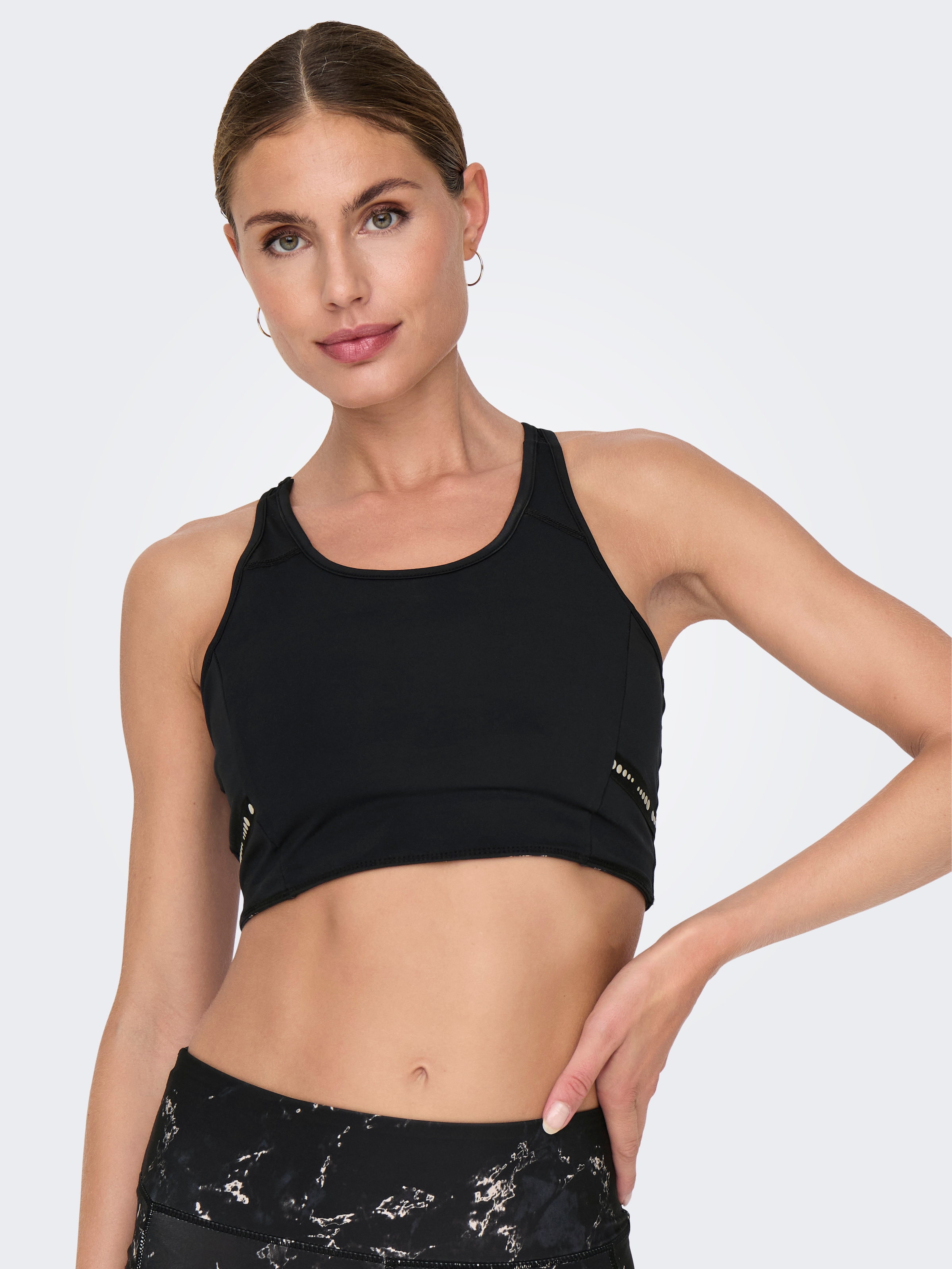 ONLY Play Sport-Bustier »ONPSPACE-2 LIFE REVERSE SPORTS BRA NOOS«, mit reflektierenden Details