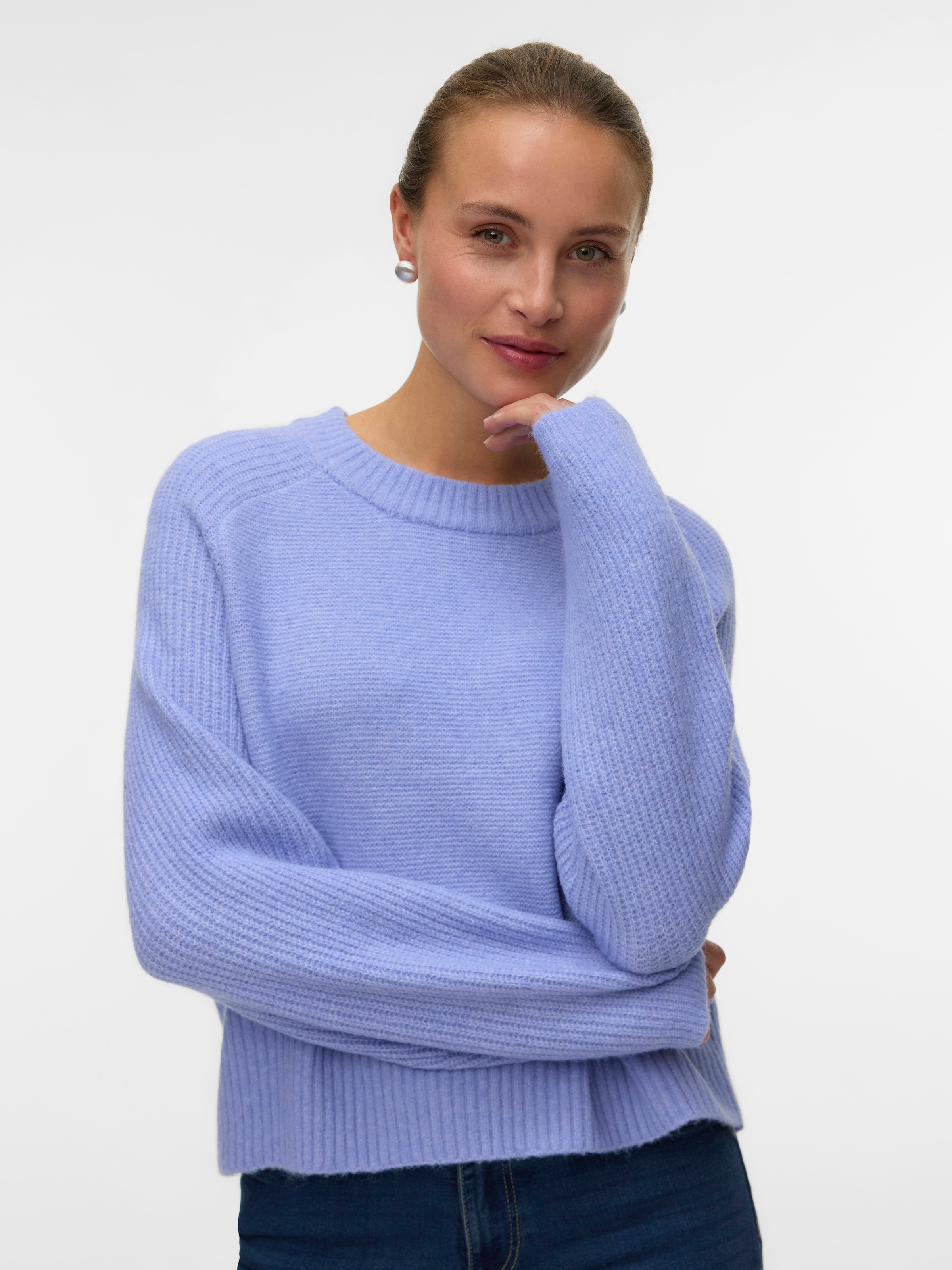 Vero Moda Strickpullover »VMBANG LS O-NECK PULLOVER BOO«