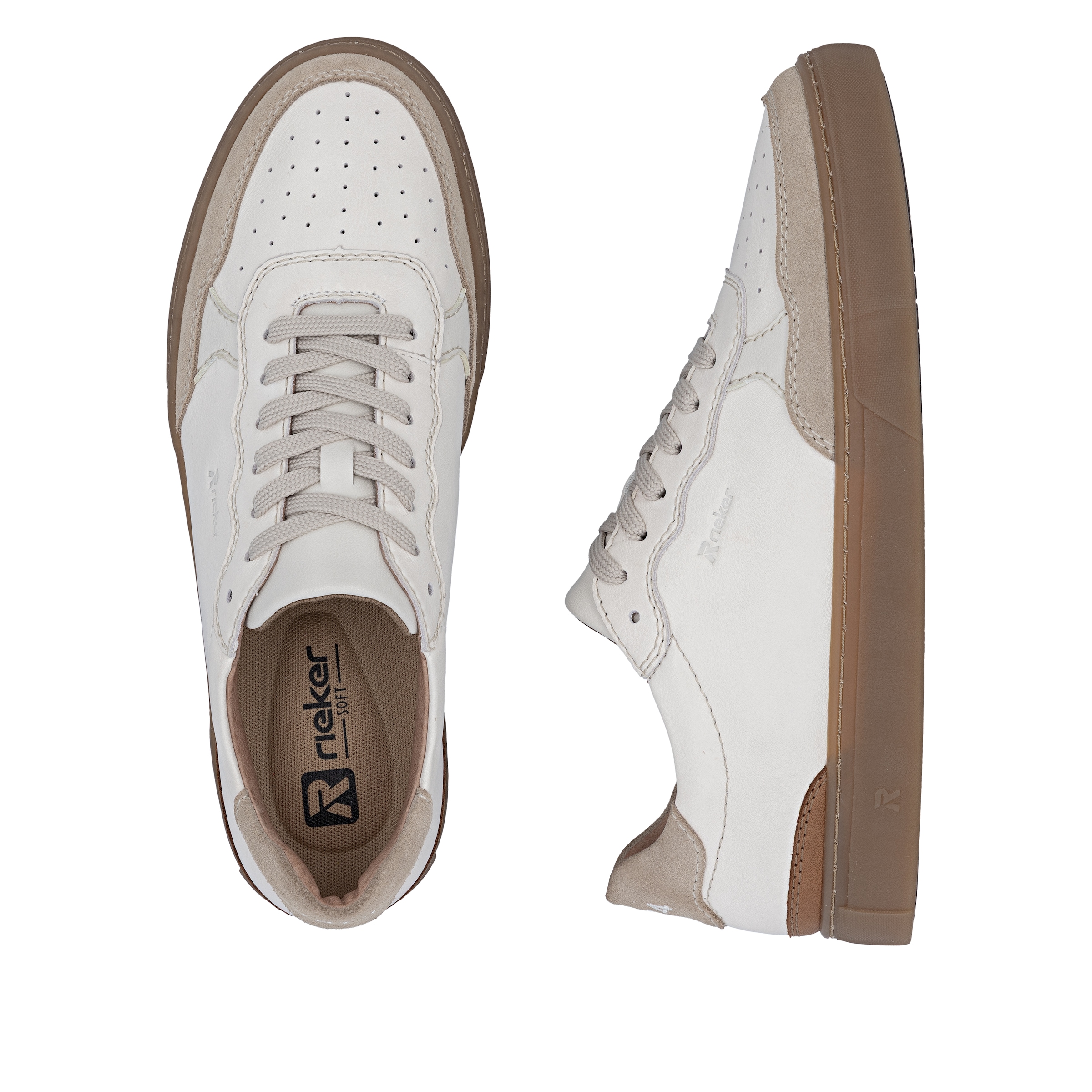 Rieker Sneaker  Basket-Sneaker, Halbschuh, Schnürschuh mit Perforation