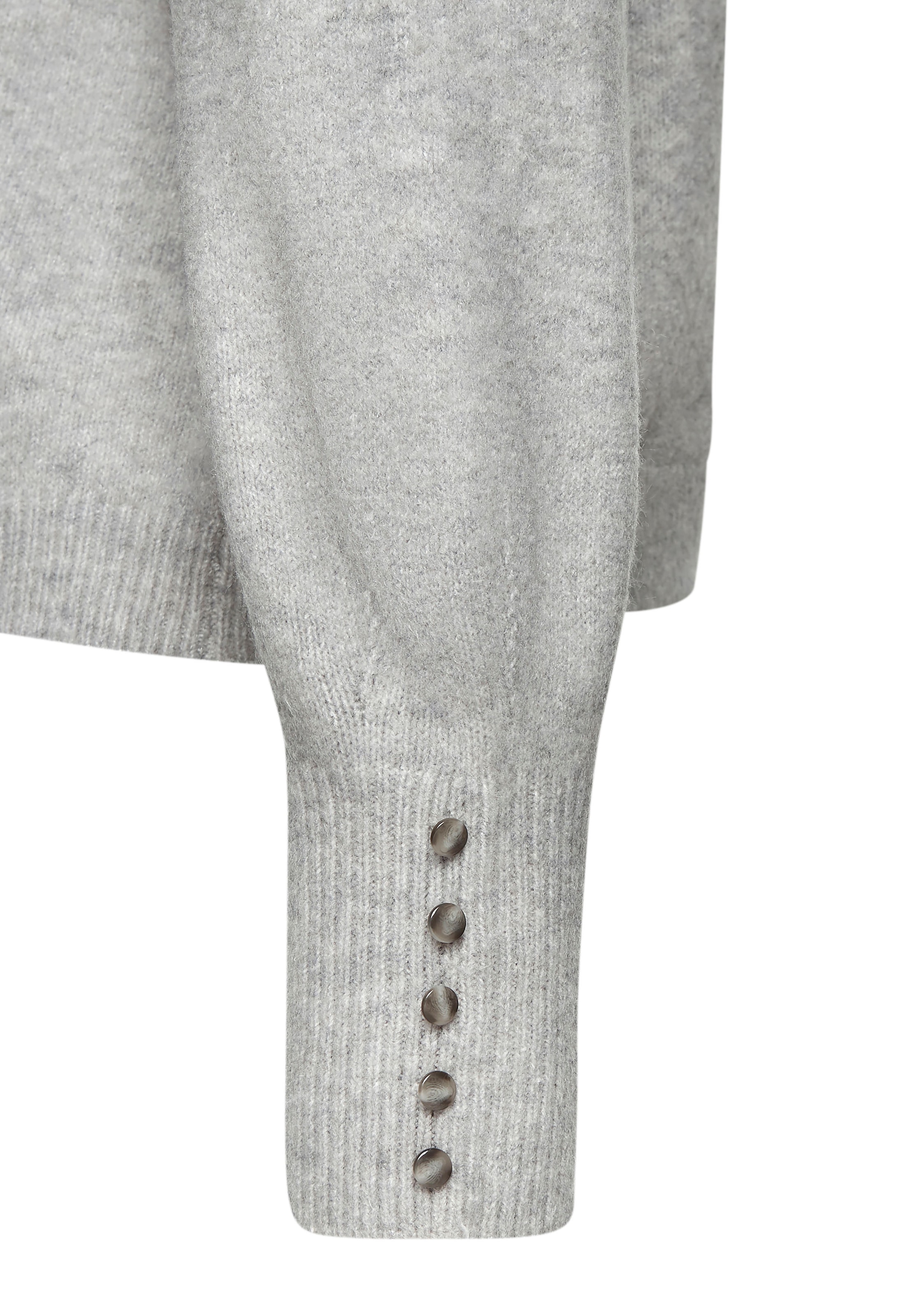 LASCANA Rundhalspullover mit Zierknöpfen, Winterpullover, kuscheliges Basic