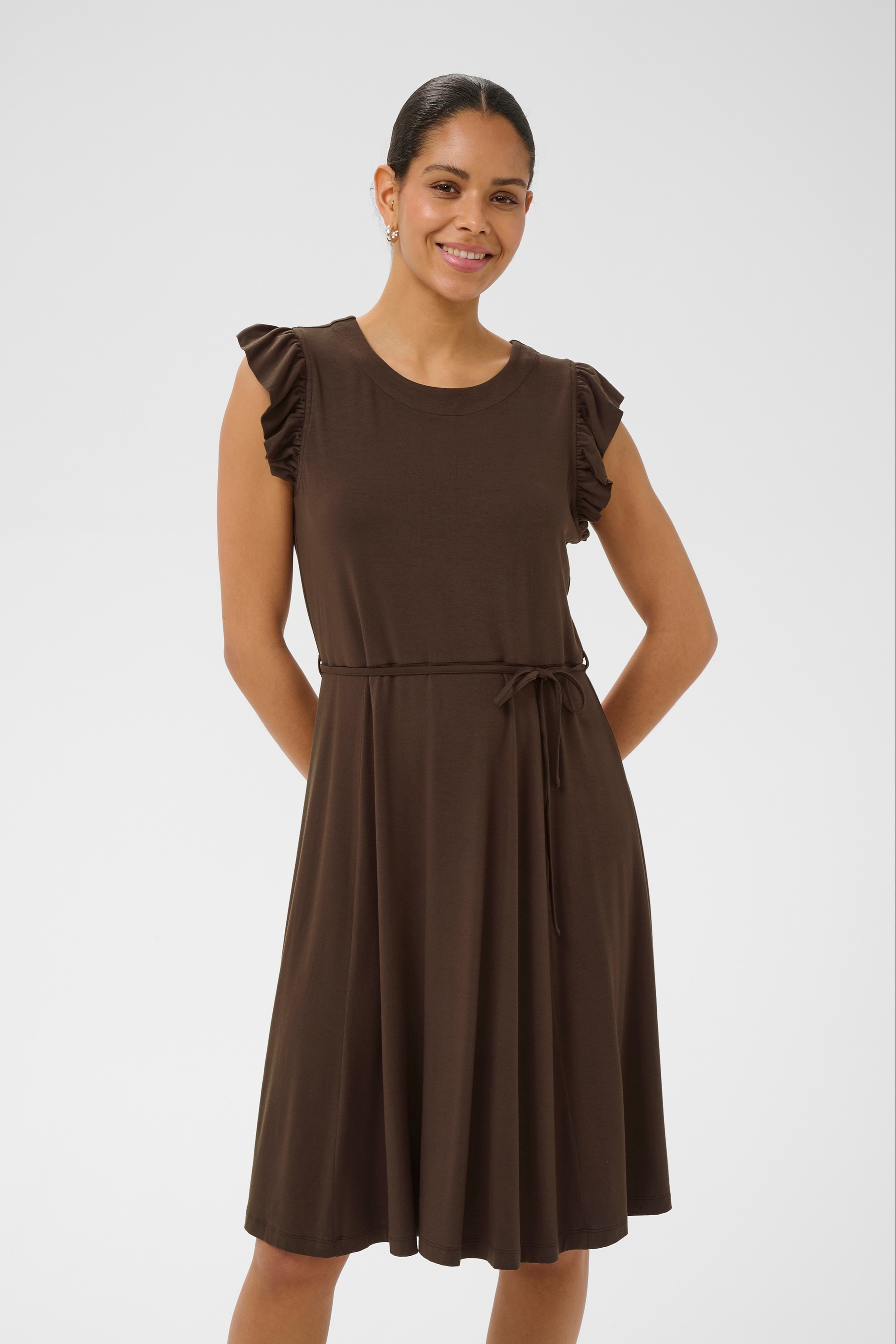 KAFFE Midikleid »Kleid KAbella«