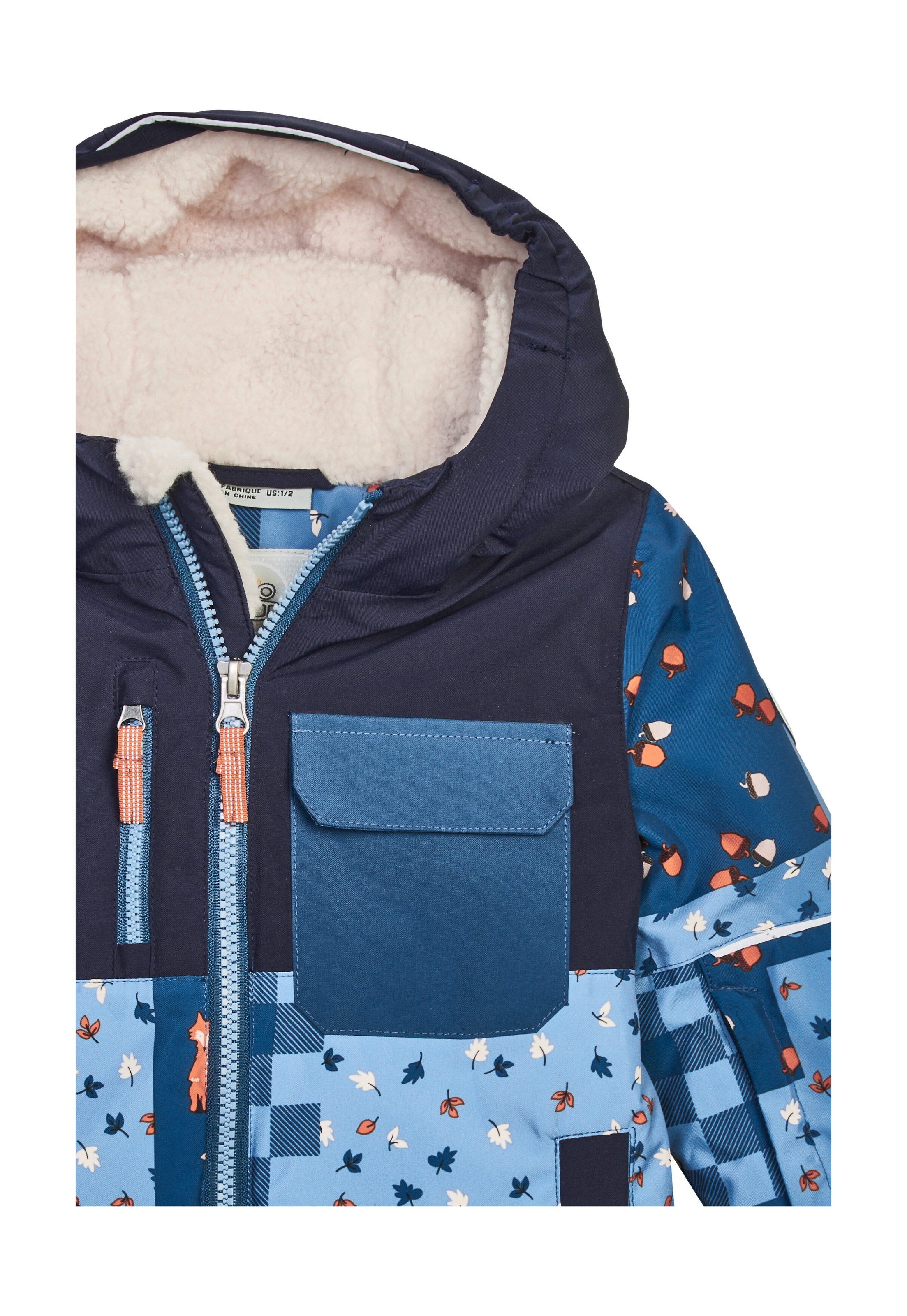 first instinct by killtec Skijacke »FISW 43 MNS SKI JCKT«, Wind- und wasserdichte Kinderjacke mit Fleecekapuze und Schneefang