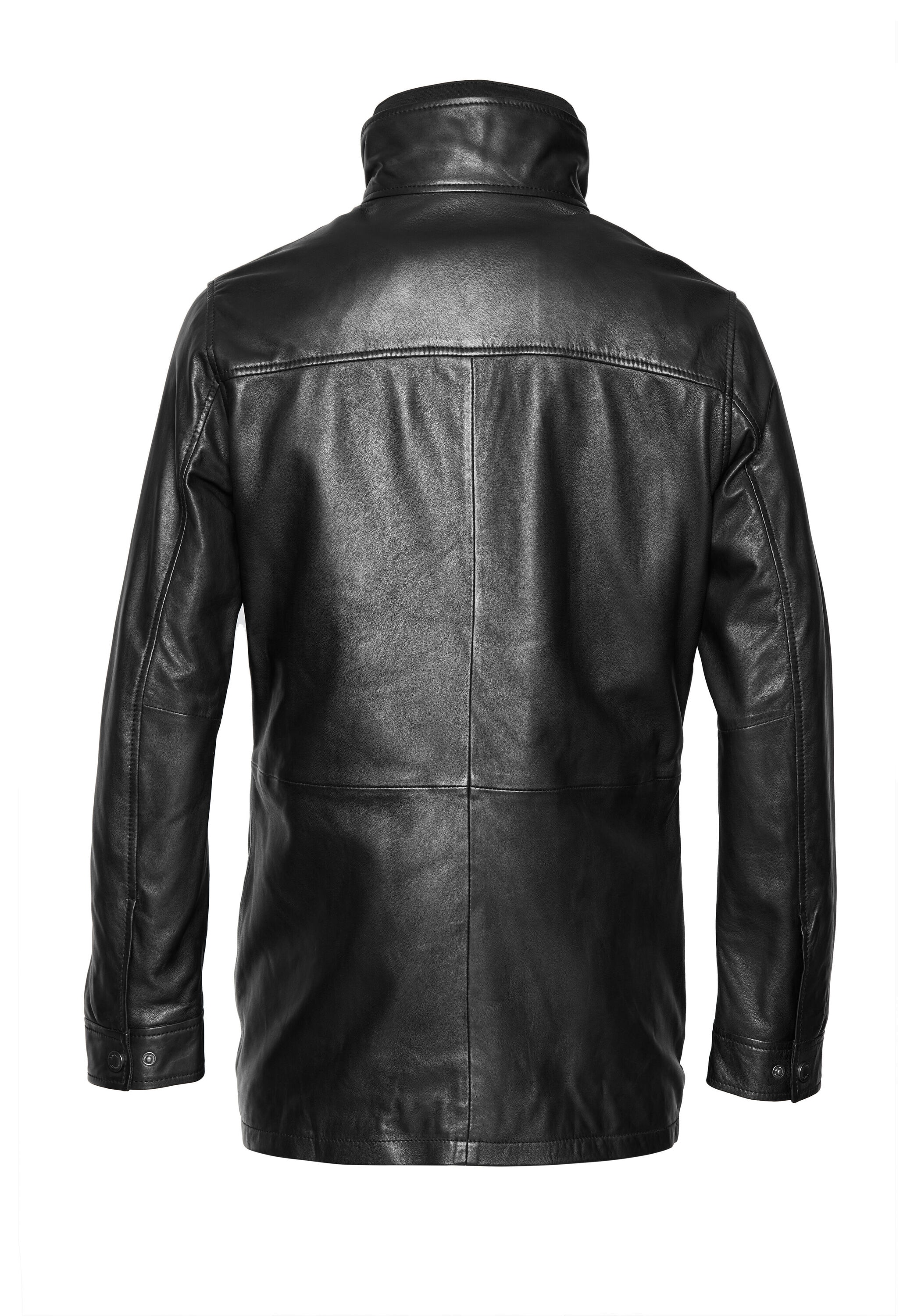 bugatti Lederjacke »BUAGOSTINO« ohne Kapuze aus weichem Leder