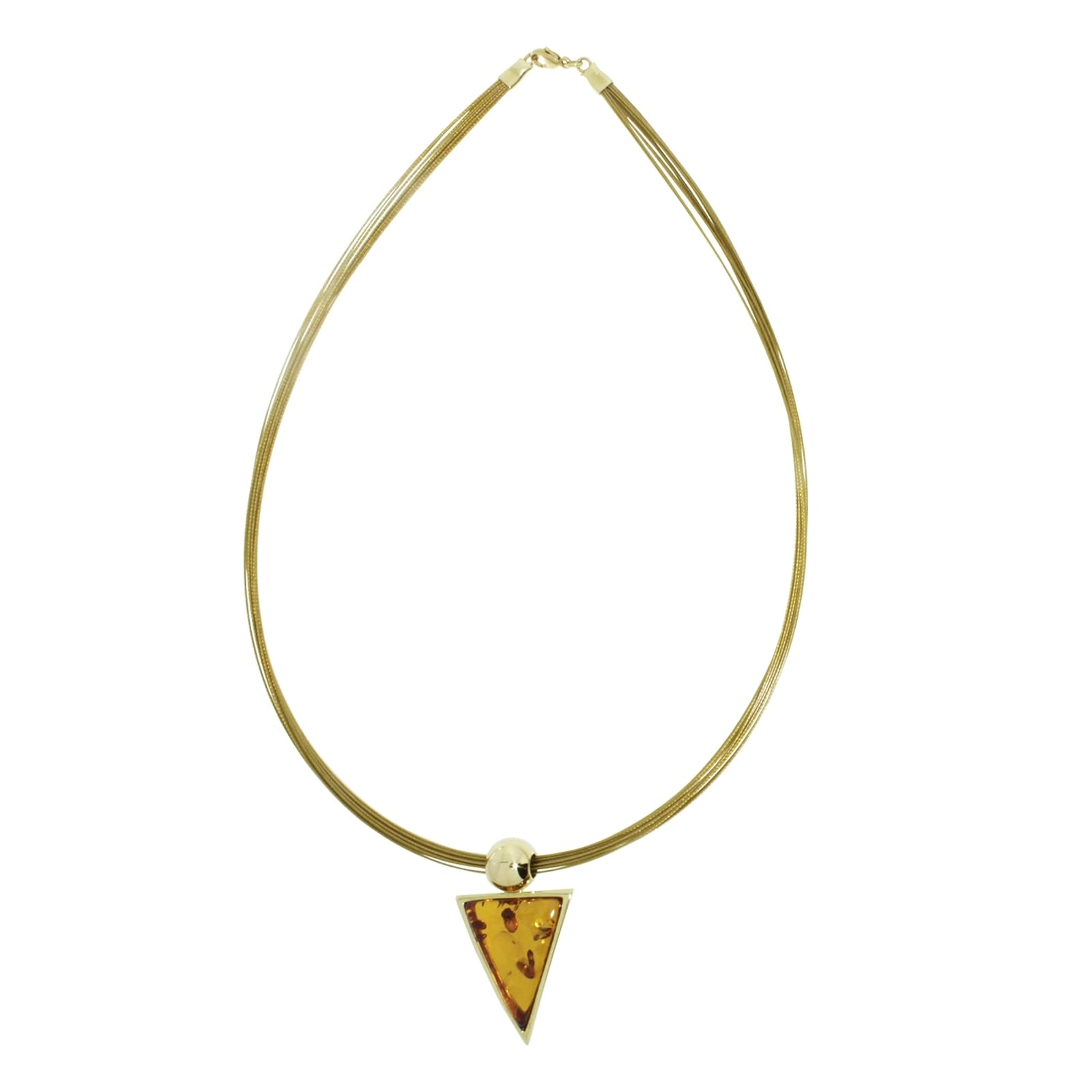 OSTSEE-SCHMUCK Kette mit Anhänger »- Gleiter-Classic 39x22 mm - Gold 333/000 - Bernstein«