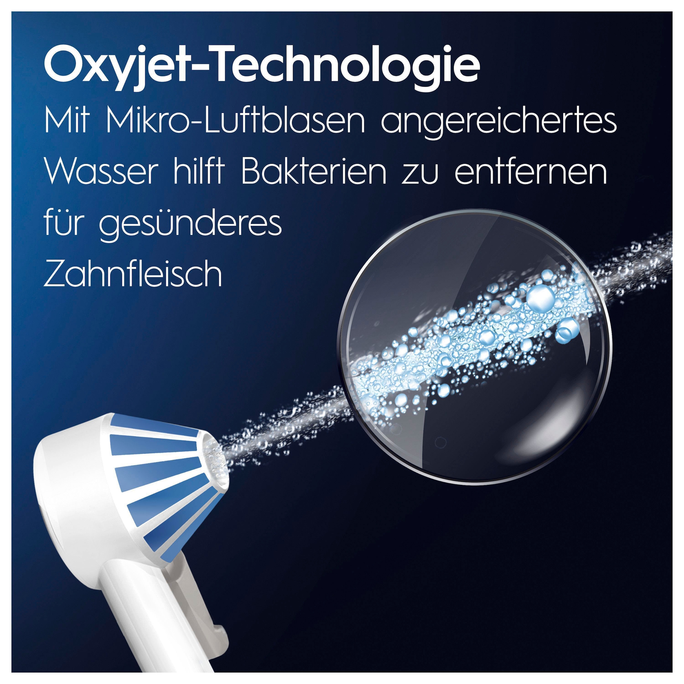 Oral-B Munddusche »Oral Health Center«, Anpassbare Wasserstrahlen