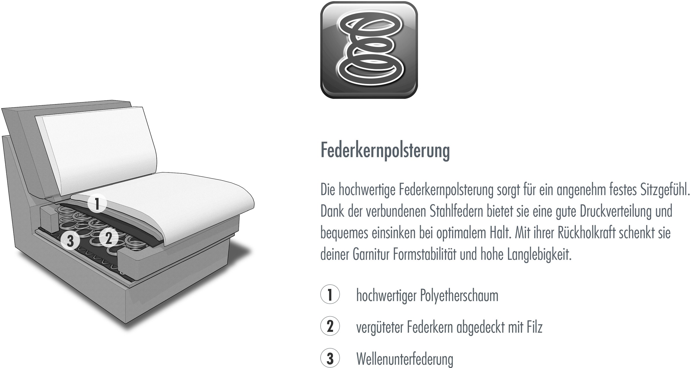 Die PlanBar 3-Sitzer »PP-PF23182« Federkernpolsterung, wahlweise mit motorischer Vorziehbank